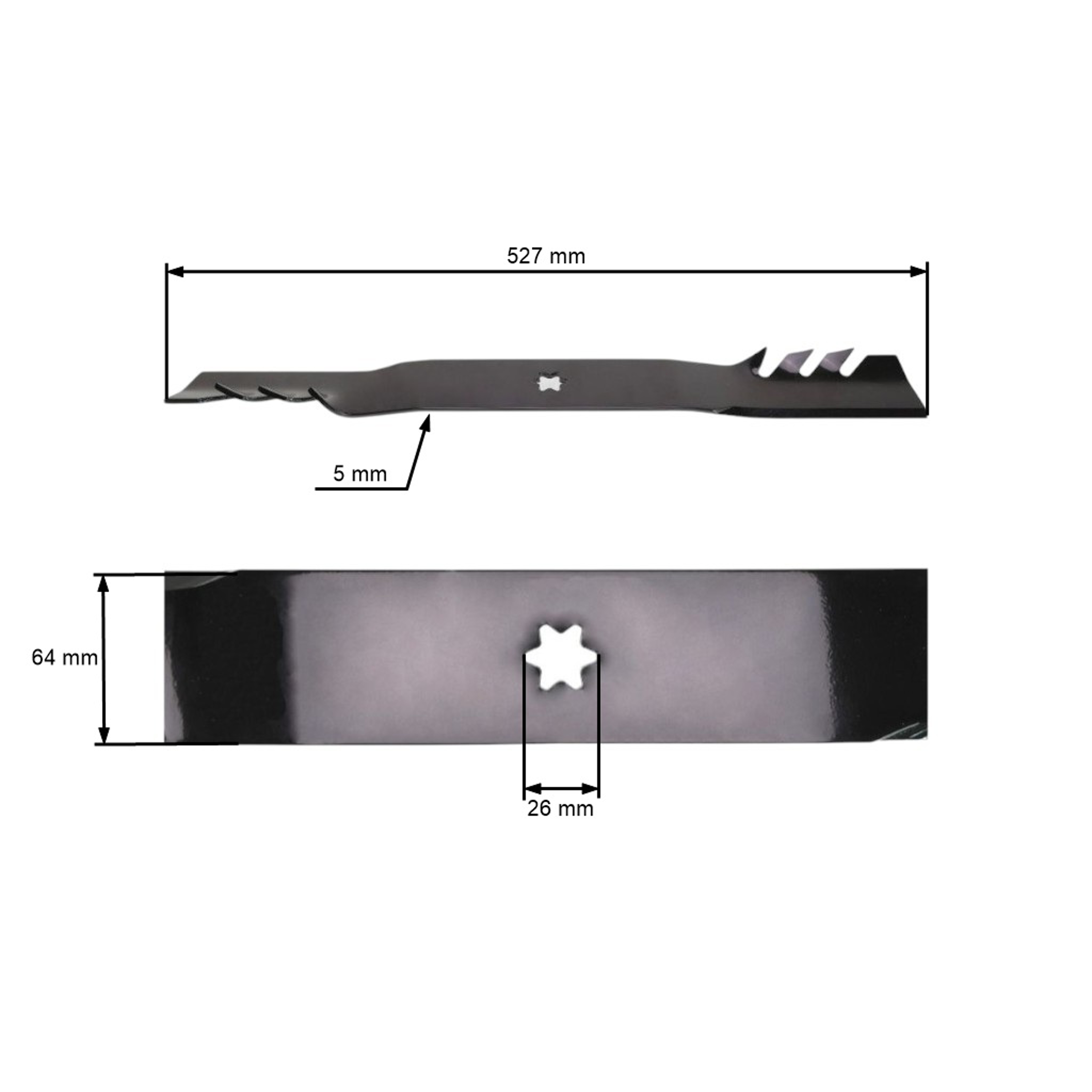 Mulčovací nůž Oregon 52,7cm (21'') pro sekačku MTD STAR Gator Mulcher G3