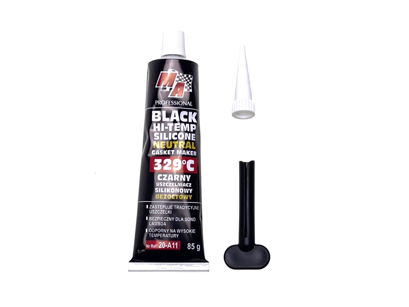 Silikonové těsnění Black Gasket Maker vhodné do + 329 °C pro Stihl 017 018 MS180 MS181 MS250 MS280 Husqvarna 136 137 141 435 Partner 351 371 391 420