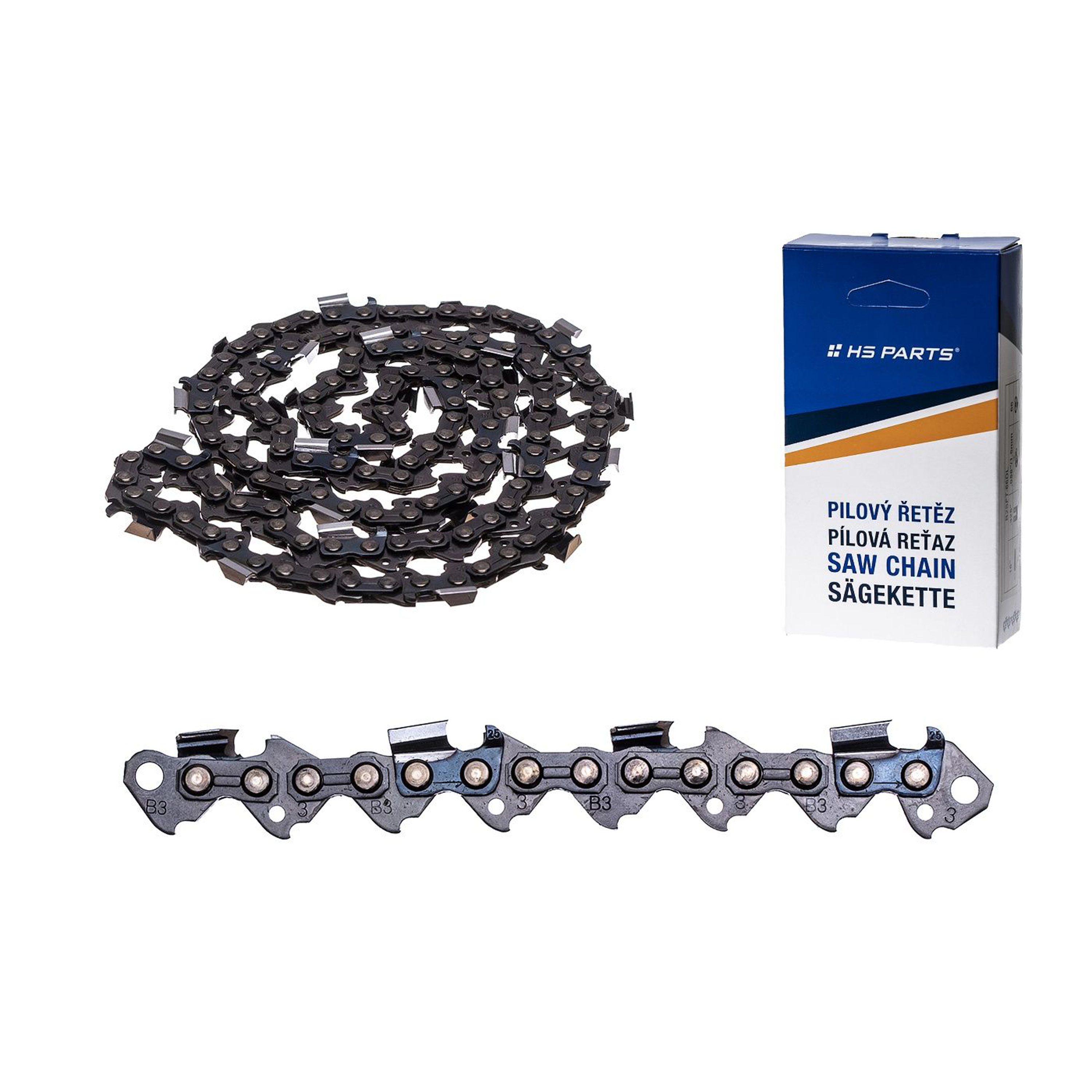 HS PARTS vodící lišta 16" (40 cm) .325" .063" (1,6 mm) + 4 x pilový řetěz 62 článků hranatý zub pro Stihl 021 023 025 MS210 MS230 MS231 MS241 MS250 MS251