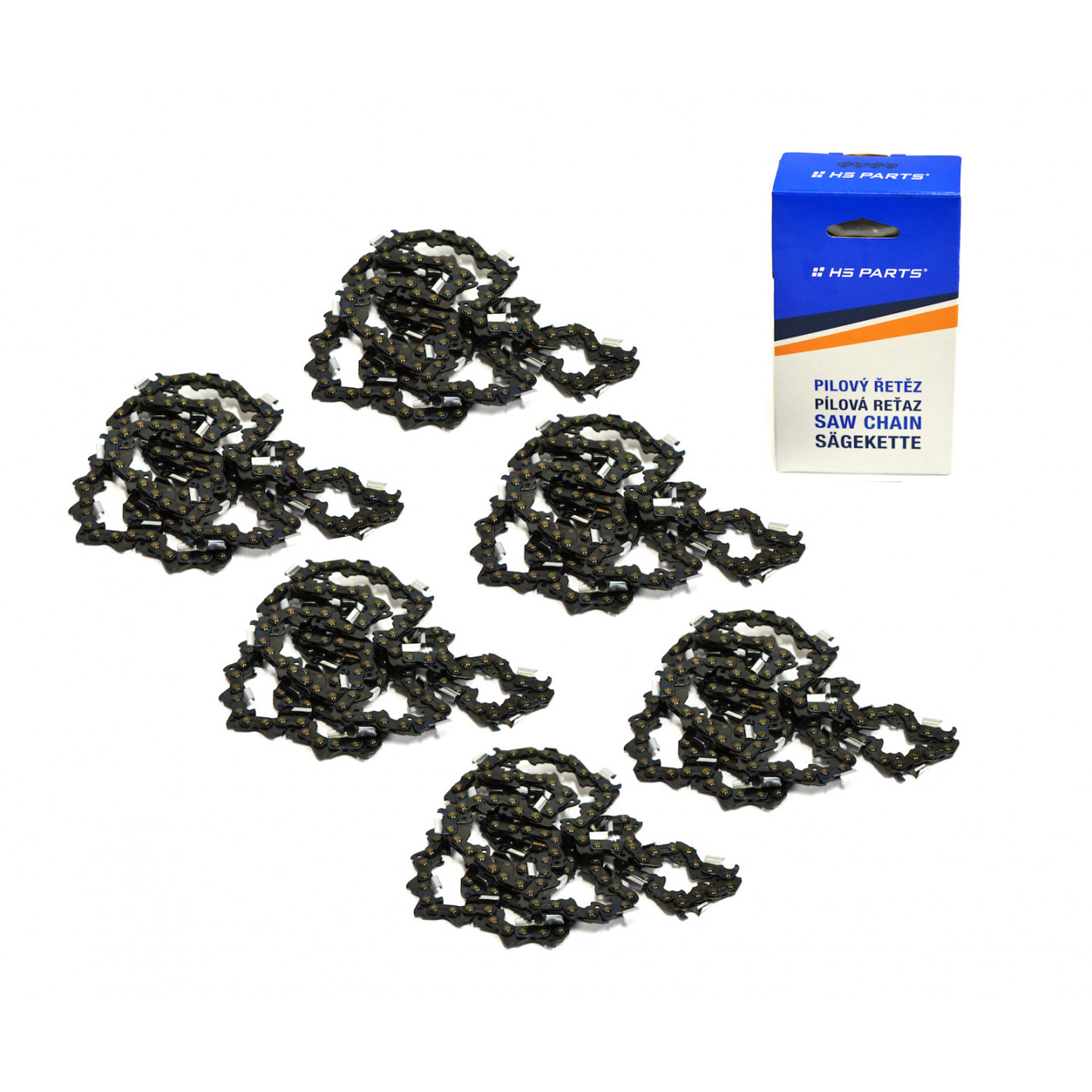 HS PARTS pilový řetěz .325" .058" (1,5 mm) 52 článků hranatý zub 5+1 zdarma