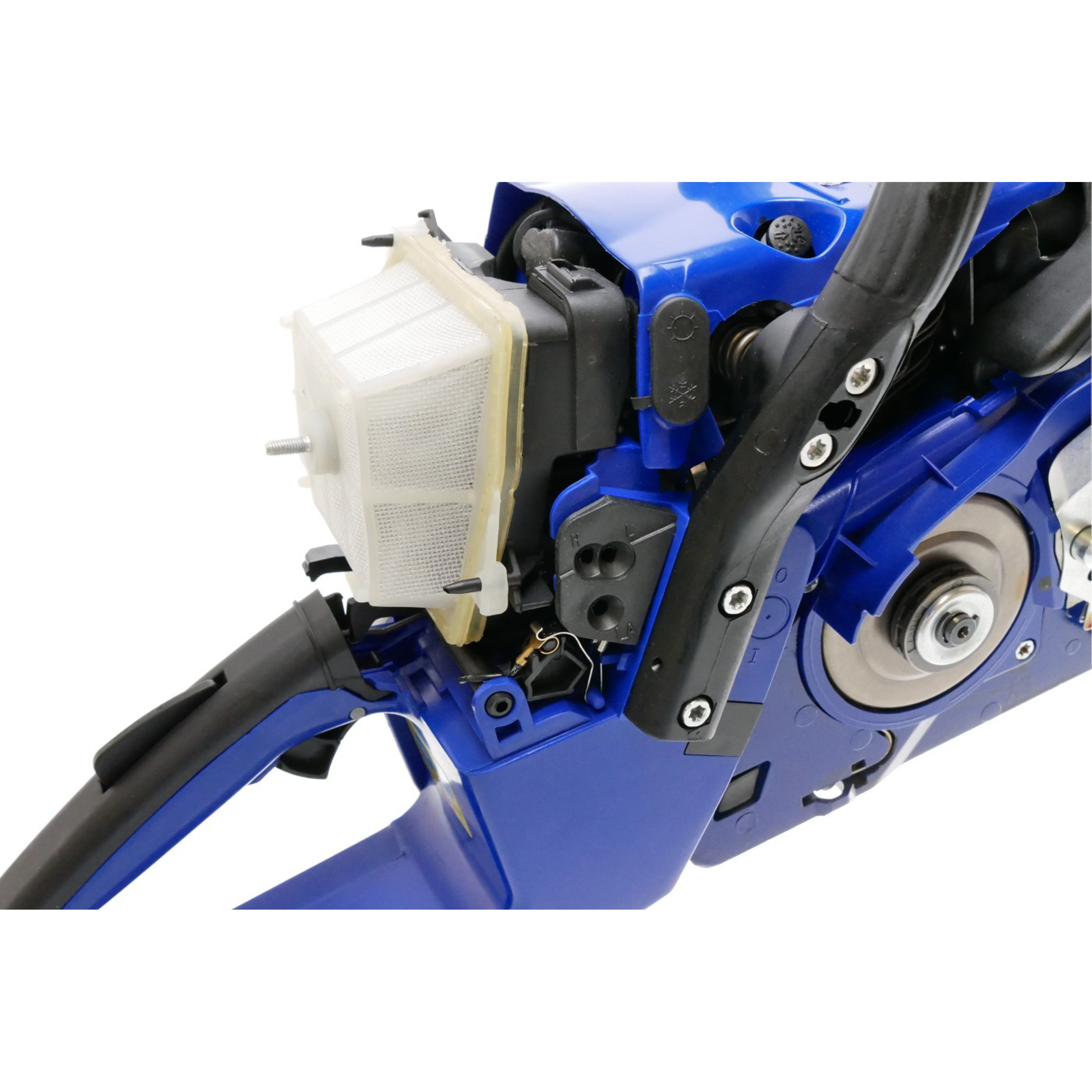 Kompletní profesionální motor pro řetězové pily HSP366 obsah 59 ccm výkon 3,4 kW (4,6 PS)