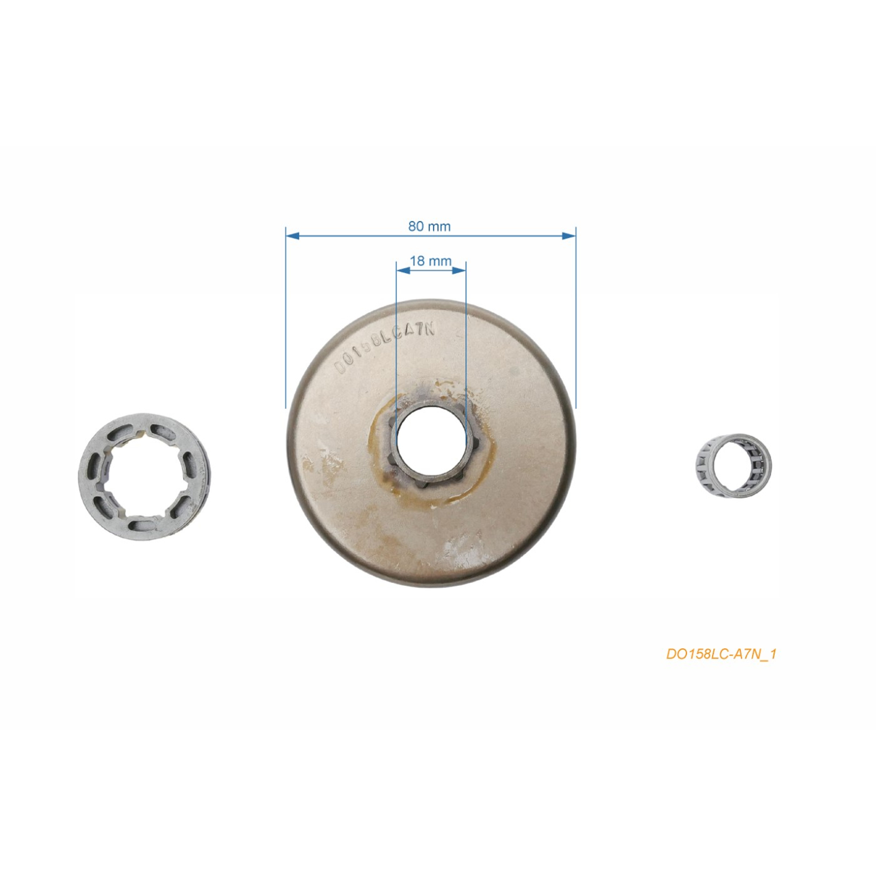 HS PARTS řetězka 3/8" 7 zubů pro motorové pily Dolmar 112 113 114 116 117 119 120 120 super McCulloch Promac 6800