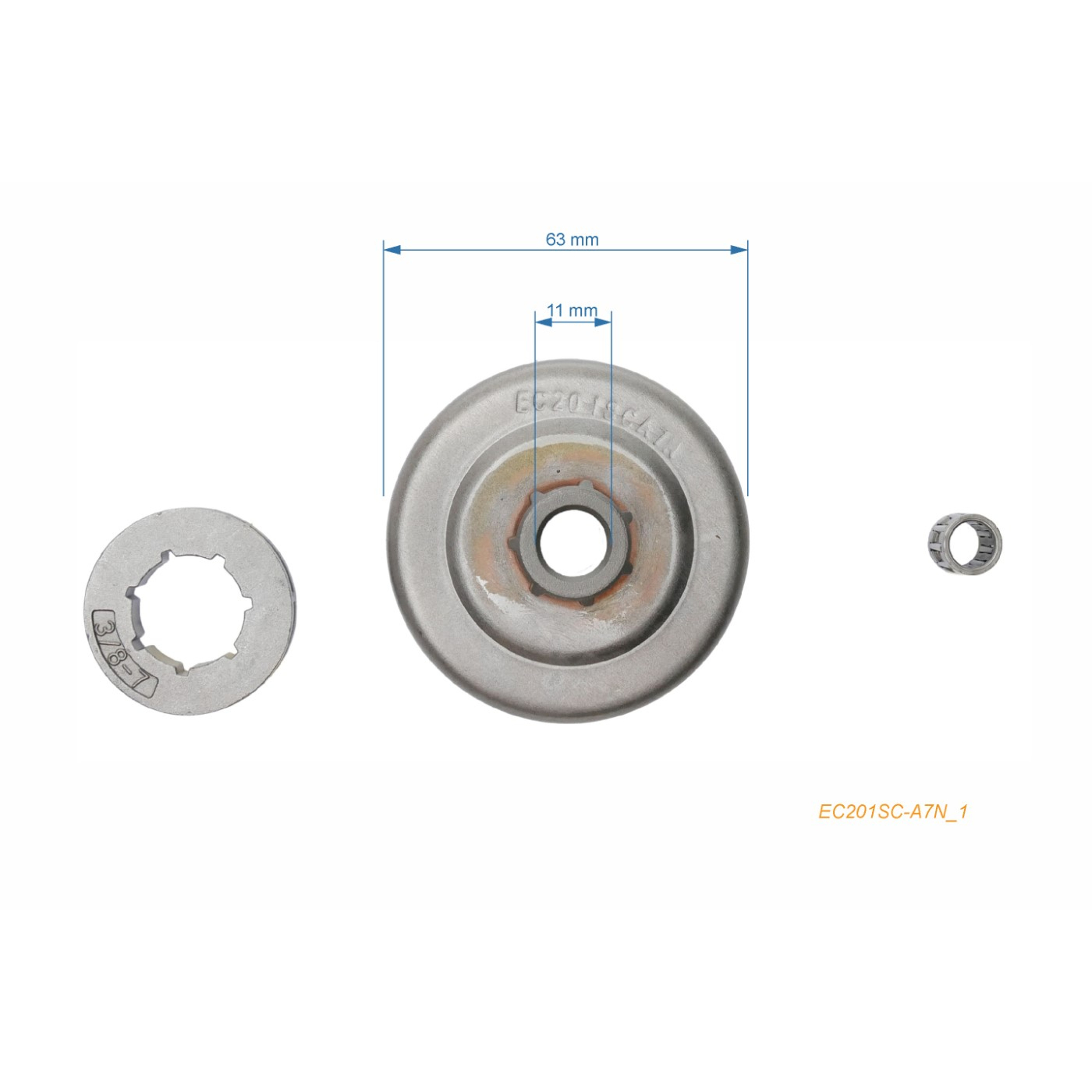 HS PARTS řetězka 3/8" 7 zubů pro motorové pily Echo CS280E CS280EP CS290EVL CS300 (OEM 1750051530)