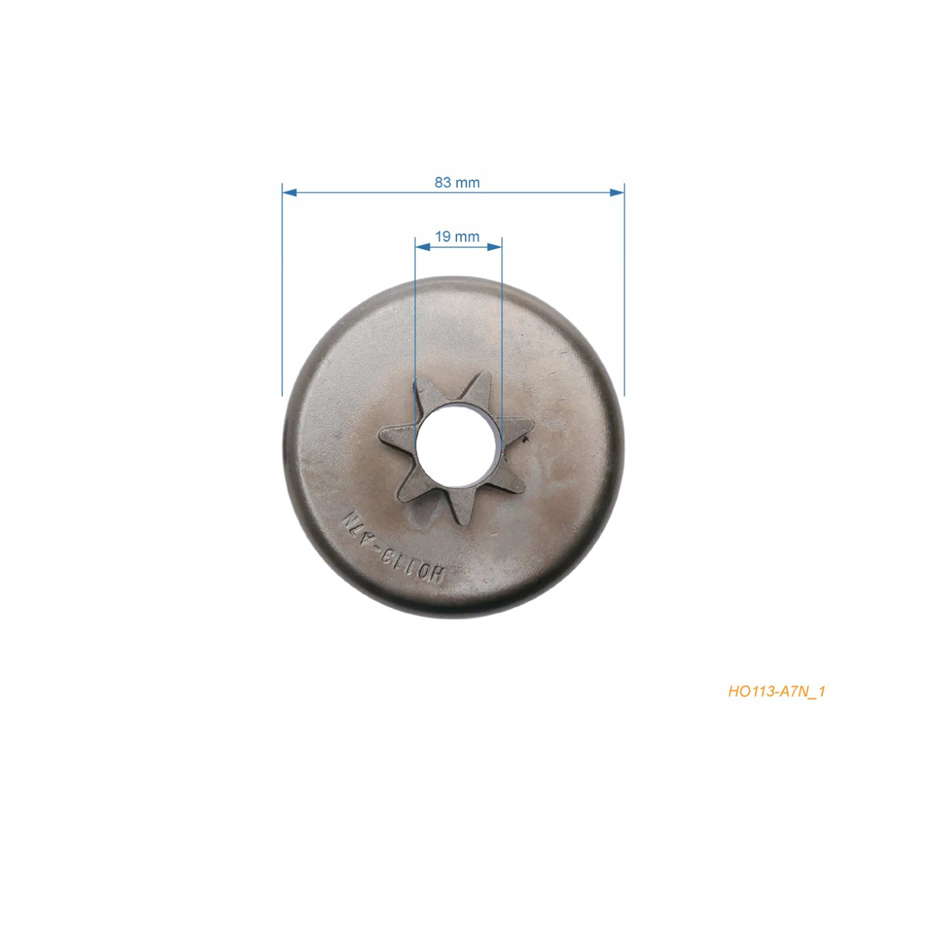 HS PARTS řetězka 3/8" 7 zubů pro motorové pily Homelite XL-12 SUPER XL XLA0 XL400 XL500 XL800 