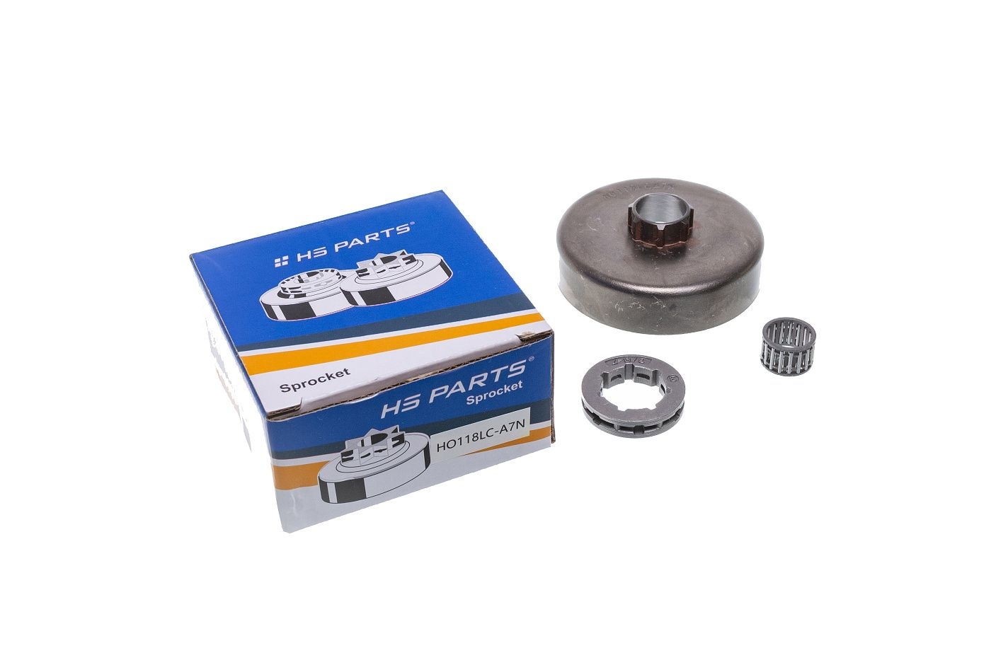 HS PARTS řetězka 3/8" 7 zubů pro motorové pily Homelite VI125 XL100 XL102 XL103 XL104 XL112 XL114 XL122 XL123 XL76 330 350 350HG 360 410 VI123 (OEM A97056)