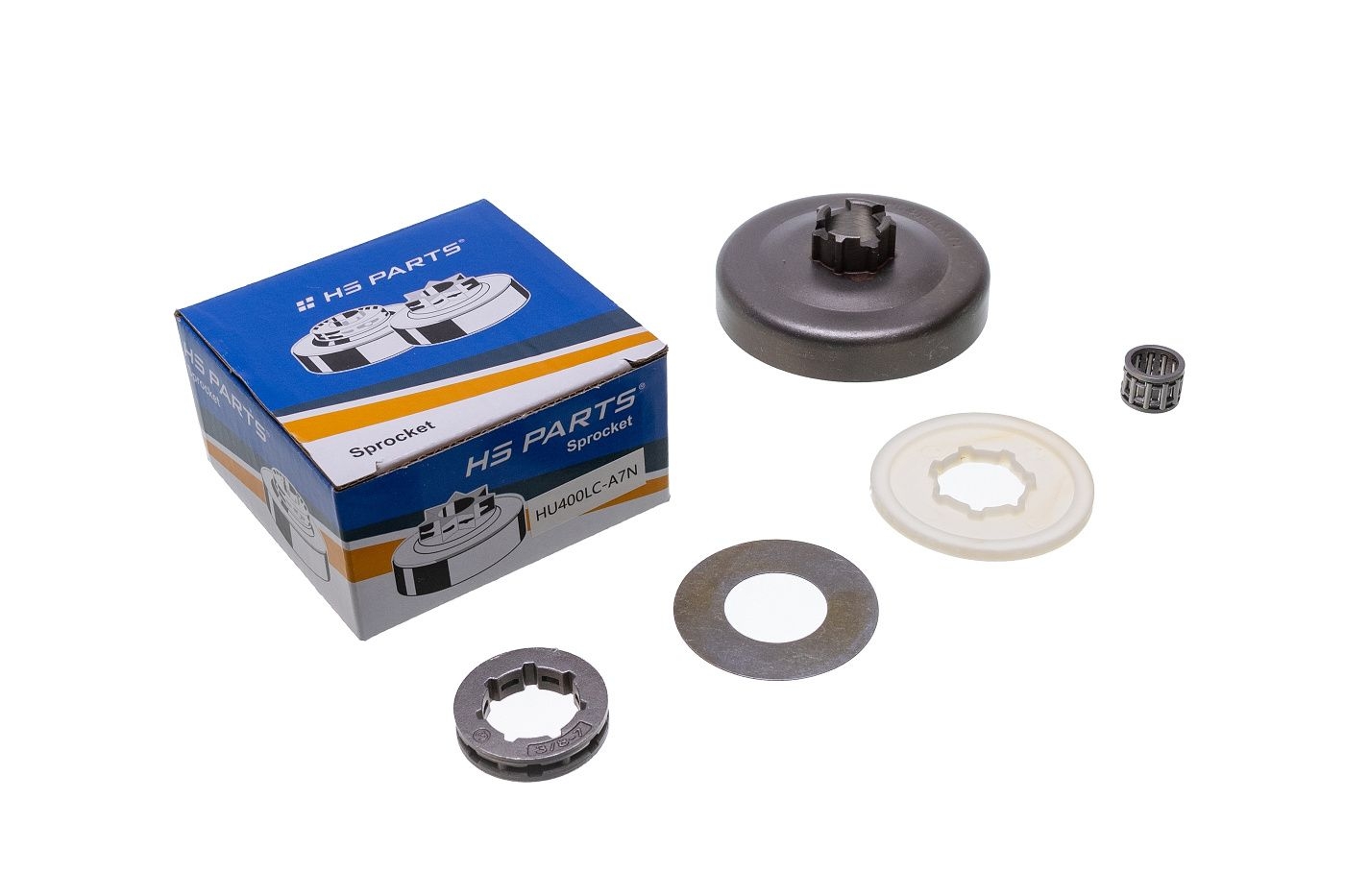 HS PARTS řetězka 3/8" 7 zubů pro motorové pily Husqvarna 162SE 162SG 266 268 272XP 61 66 Jonsered 625 630 630 Super 630 Westcoast 670 (OEM 501831504)