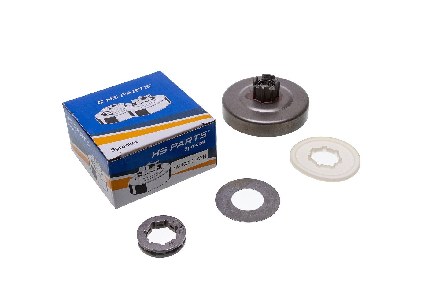 HS PARTS řetězka 3/8" 7 zubů pro motorové pily Husqvarna 77 160 163 180 260 263 280 380 480 (OEM 501255901)