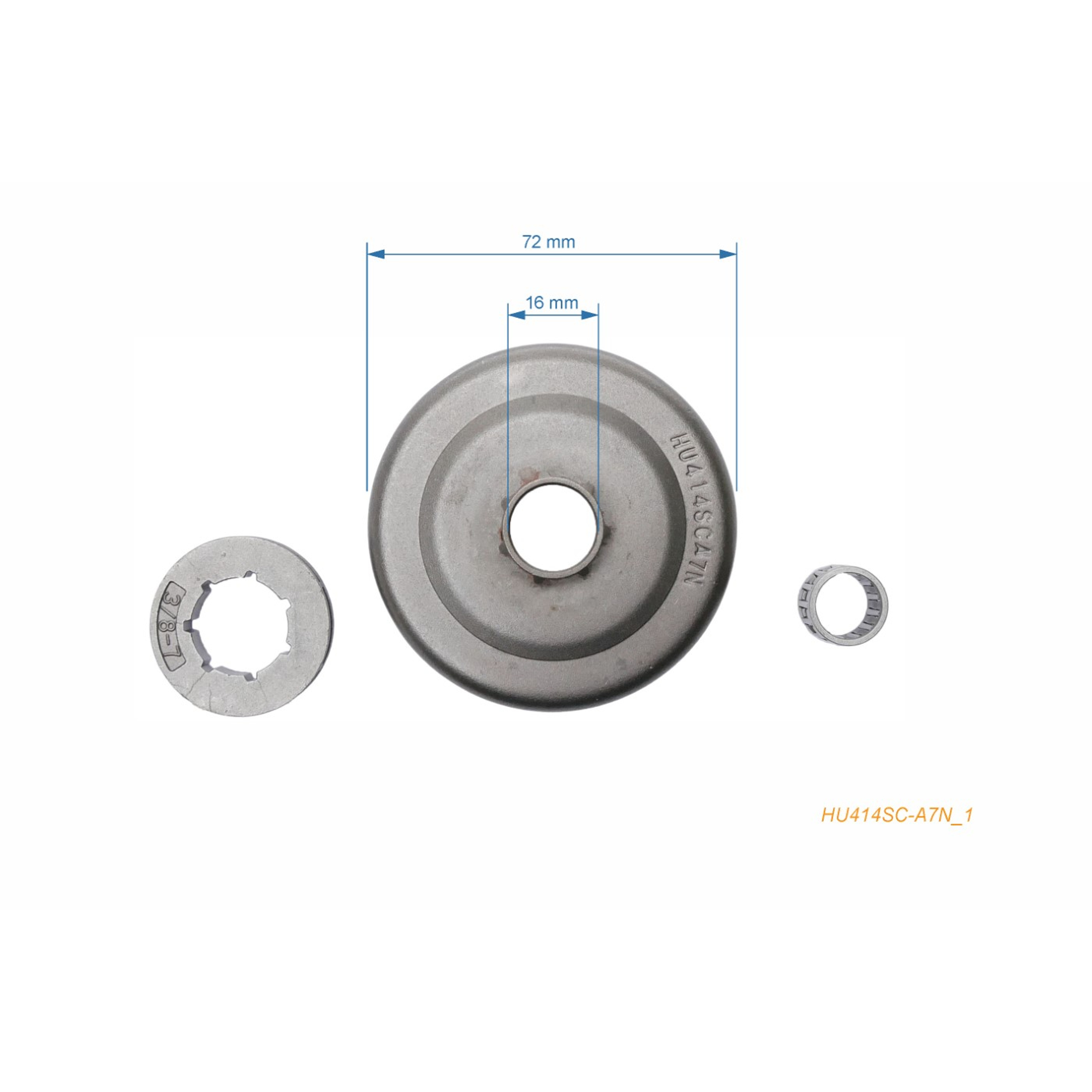 HS PARTS řetězka 3/8" 7 zubů pro motorové pily Husqvarna 357XP 359 Jonsered 2159 CS2156 CS2159 (OEM 503934871)