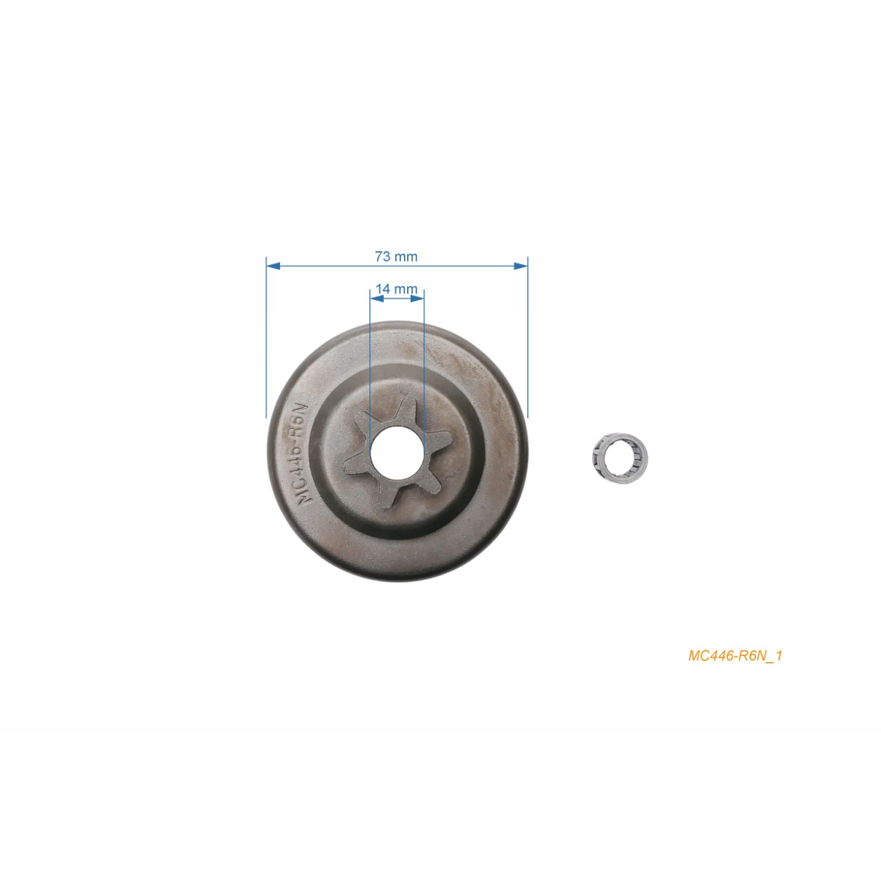 HS PARTS řetězka 3/8" 6 zubů pro motorové pily McCulloch 2316 2318 3000 3200 3210-3216 3505 365 3805 MAC 110-140 MAC6 MM-3AS Promac 3205 Super Pro 40 Titan 35-40