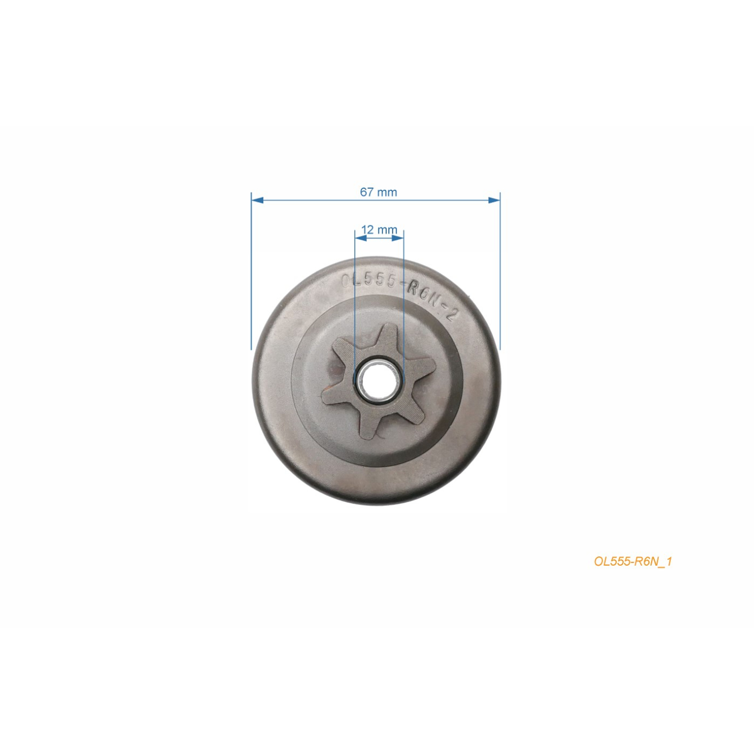 HS PARTS řetězka 3/8" 6 zubů pro motorové pily OLEO-MAC Oleomac 935 Handy 30-35