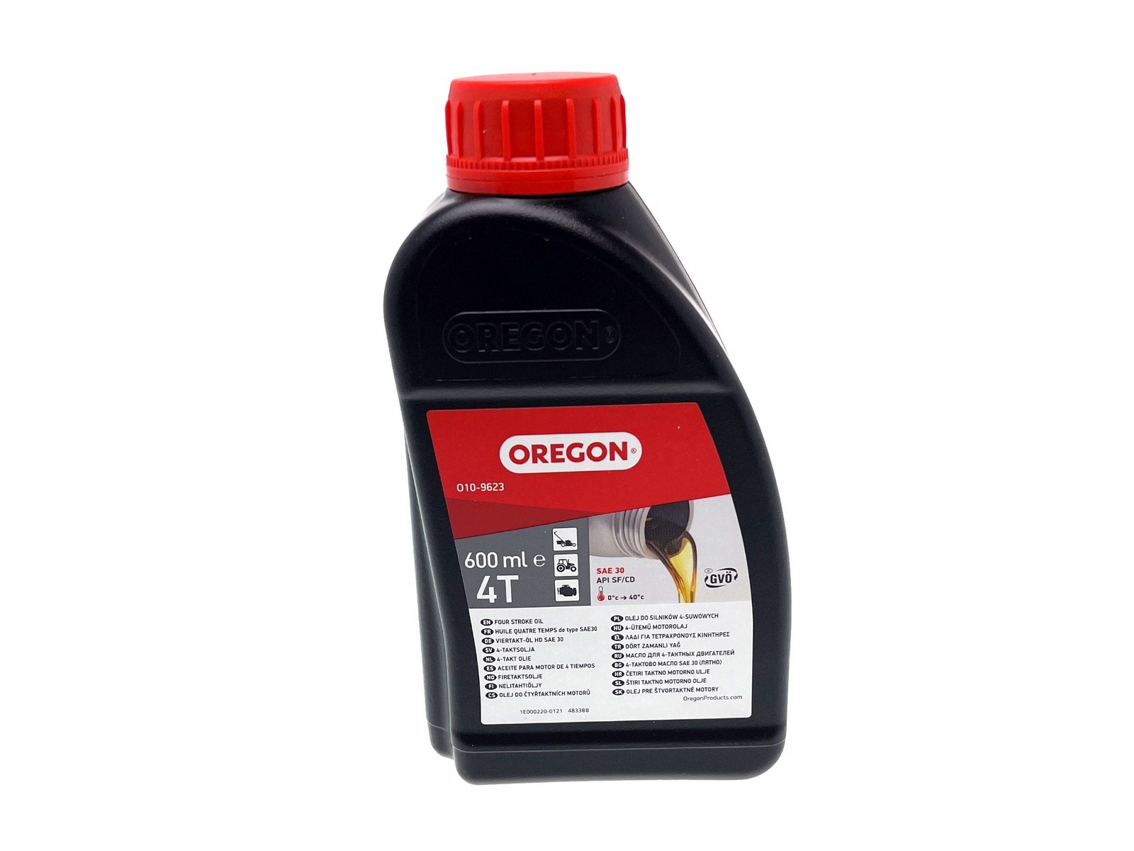 Oregon motorový olej pro čtyřtaktní motory zahradní sekačky zahradní traktory SAE 30 600 ml  O10-9623