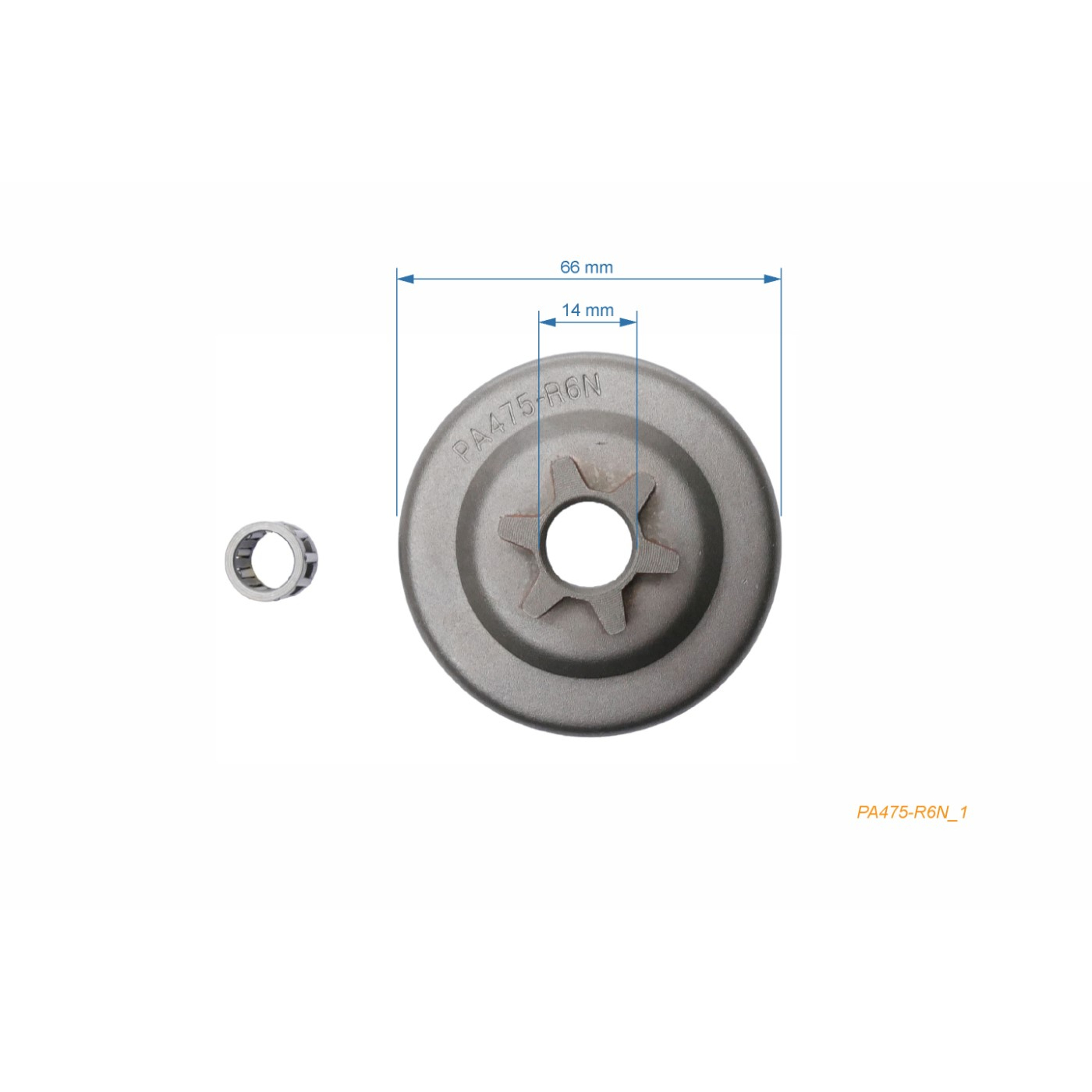 HS PARTS řetězka 3/8" 6 zubů pro motorové pily Husqvarna 136 137 141 142 236 240 Jonsered 2035 2036 CS2138 Partner 351 370 McCulloch CS380 Formula 60 (OEM 530069315)