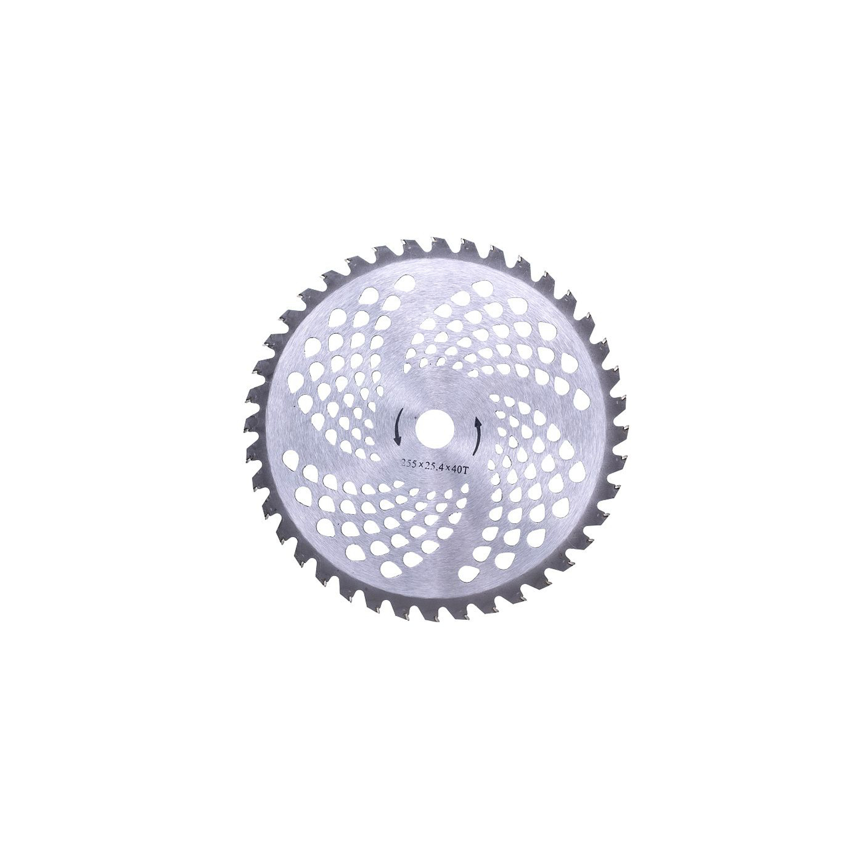 Karbidový nůž 40 zubý rozměr 255 mm x 25,4 mm pro křovinořezy