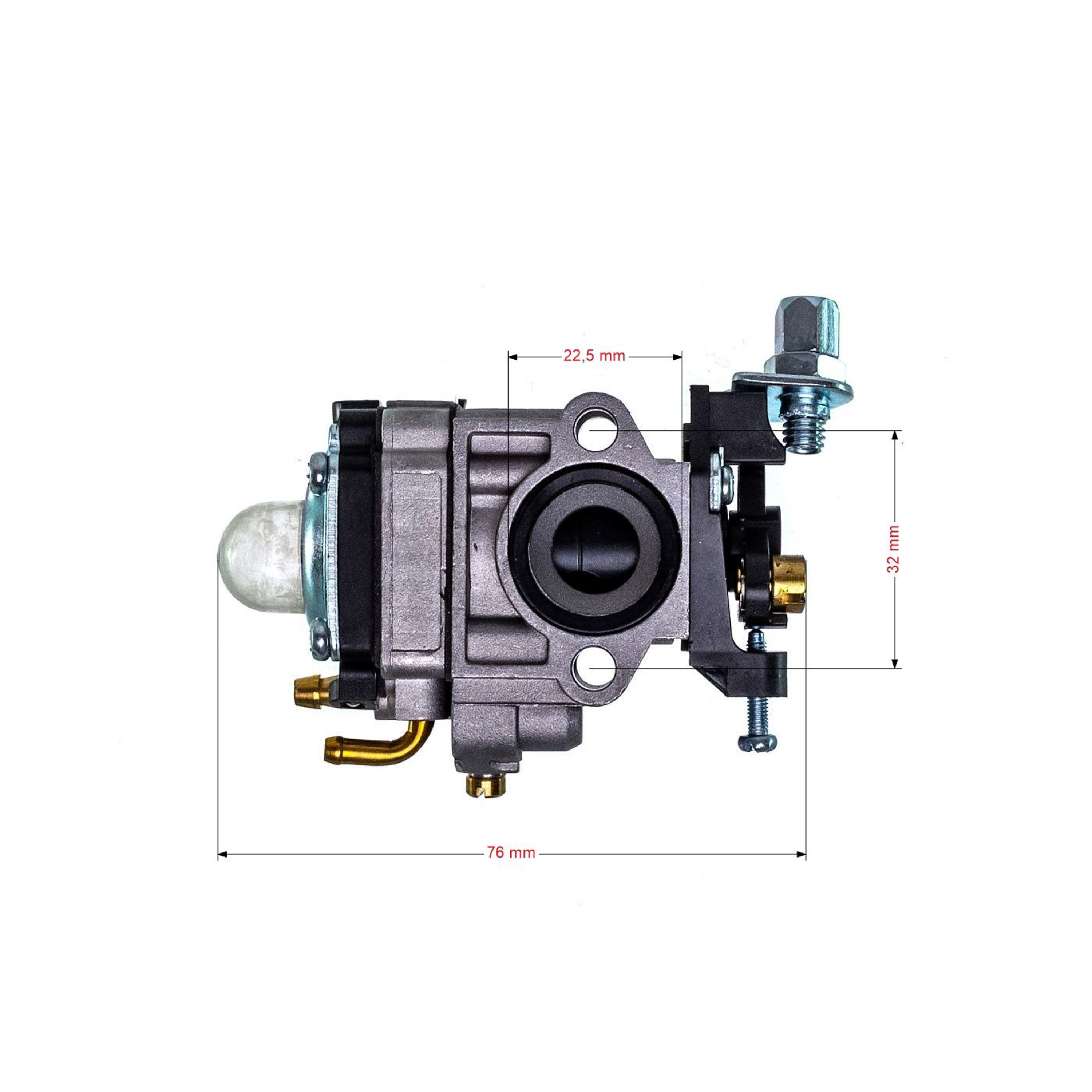 Karburátor pro křovinořezy Echo SRM2601 SRM2400 SRM2610 PE2601 AL-KO Alko Hecht Čínské značky a křovinořezy z hobbymarketů (OEM 12300057731)