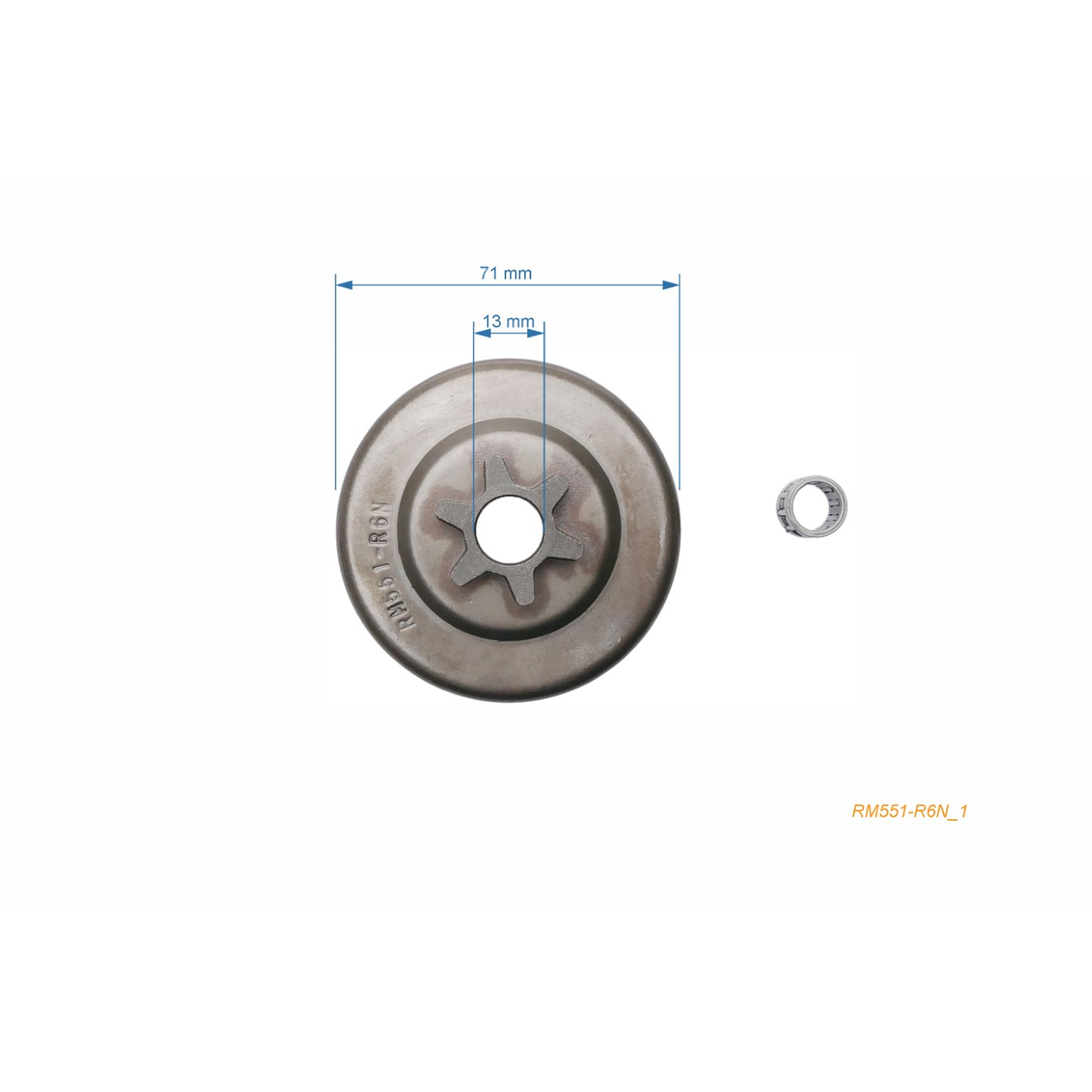 HS PARTS řetězka 3/8" 6 zubů pro motorové pily OLEO-MAC Oleomac 931 932 932C Efco 131 132 132S Zenoah G310TS G320TS G3100 G3200
