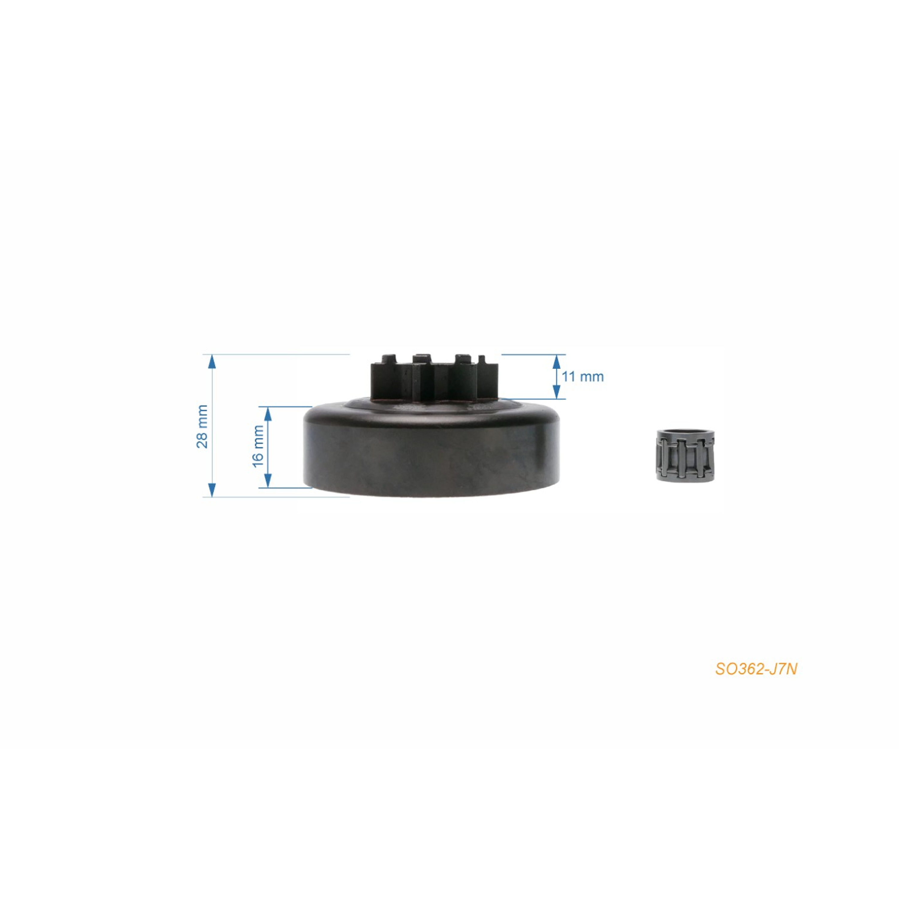 HS PARTS řetězka .325" 7 zubů pro motorové pily Solo 605 606 (rozměr spojky 58mm) 632 634 638 641
