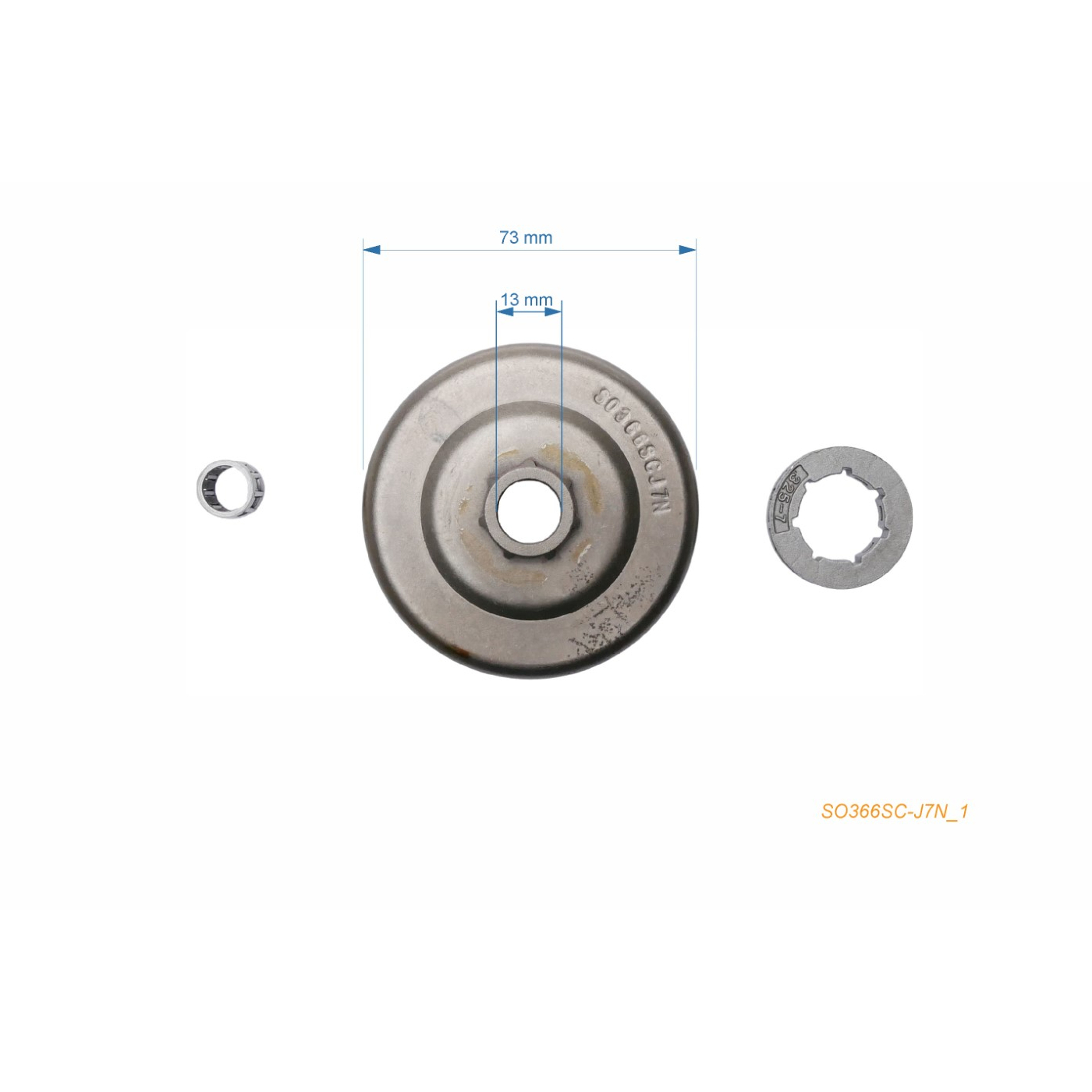 HS PARTS řetězka .325" 7 zubů pro motorové pily Solo 639 644 645 651 651 SP