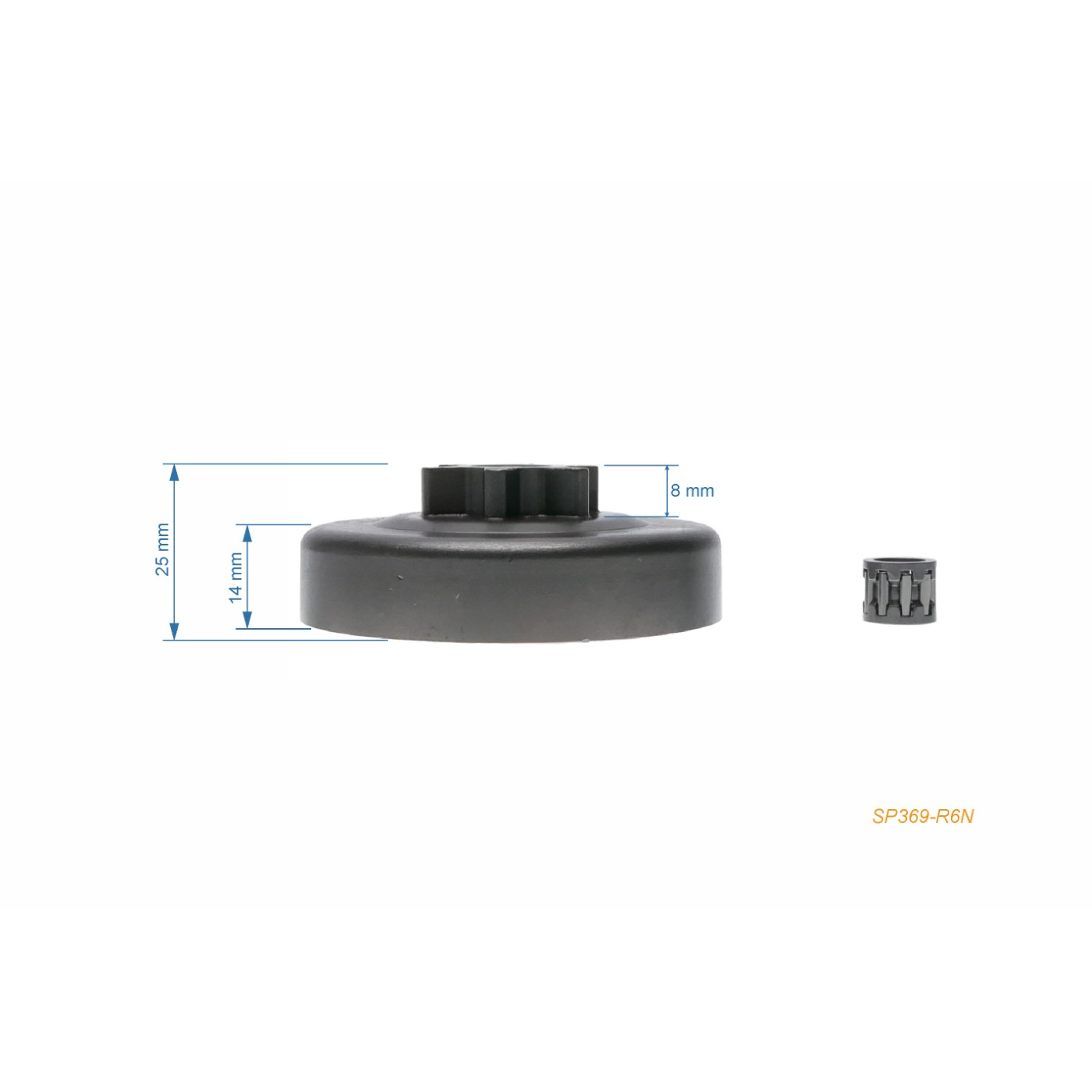 HS PARTS řetězka 3/8" 6 zubů pro motorové pily Solo 630 633 640 (OEM 3500196)