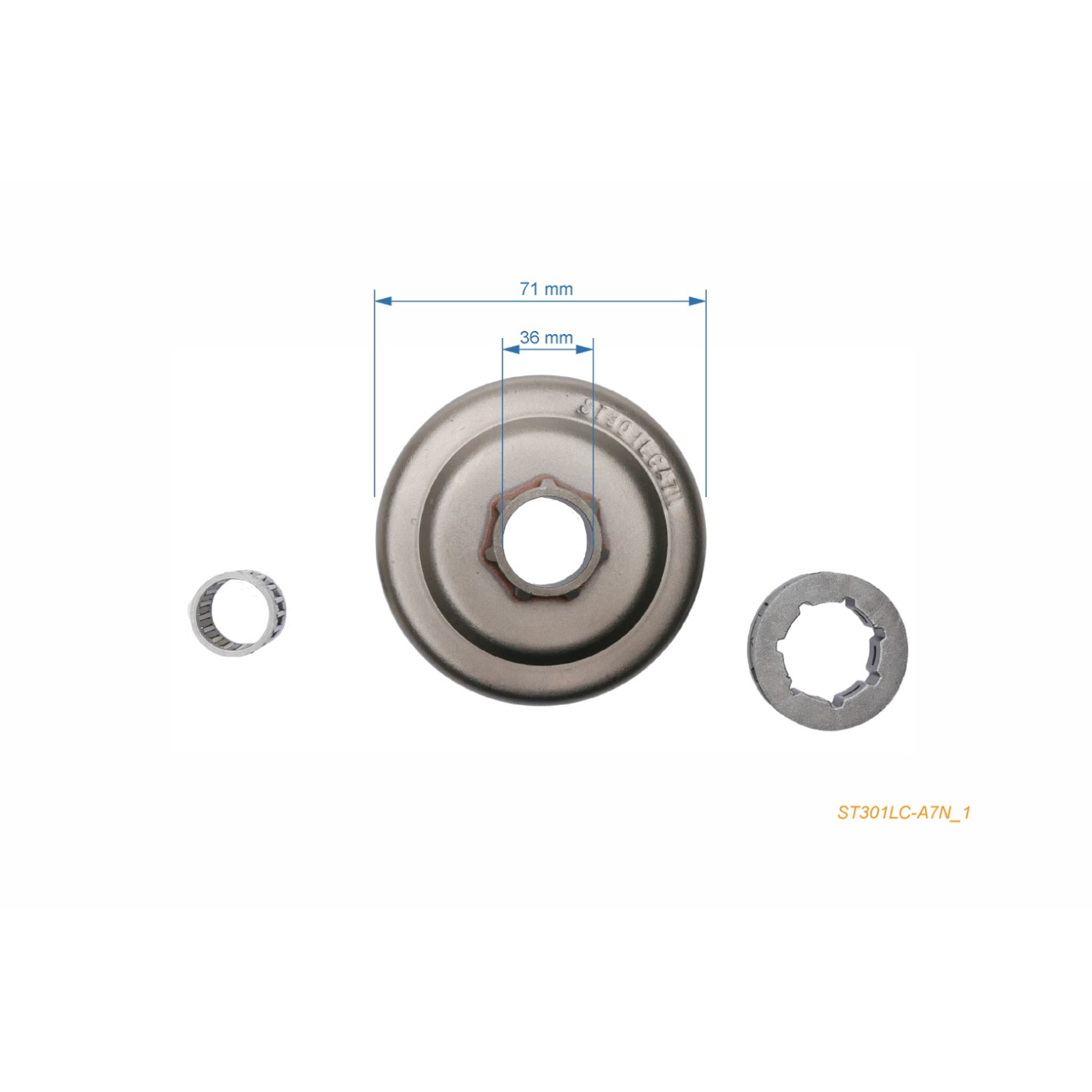 HS PARTS řetězka 3/8" 7 zubů pro motorové pily Stihl 07S 08 S10 