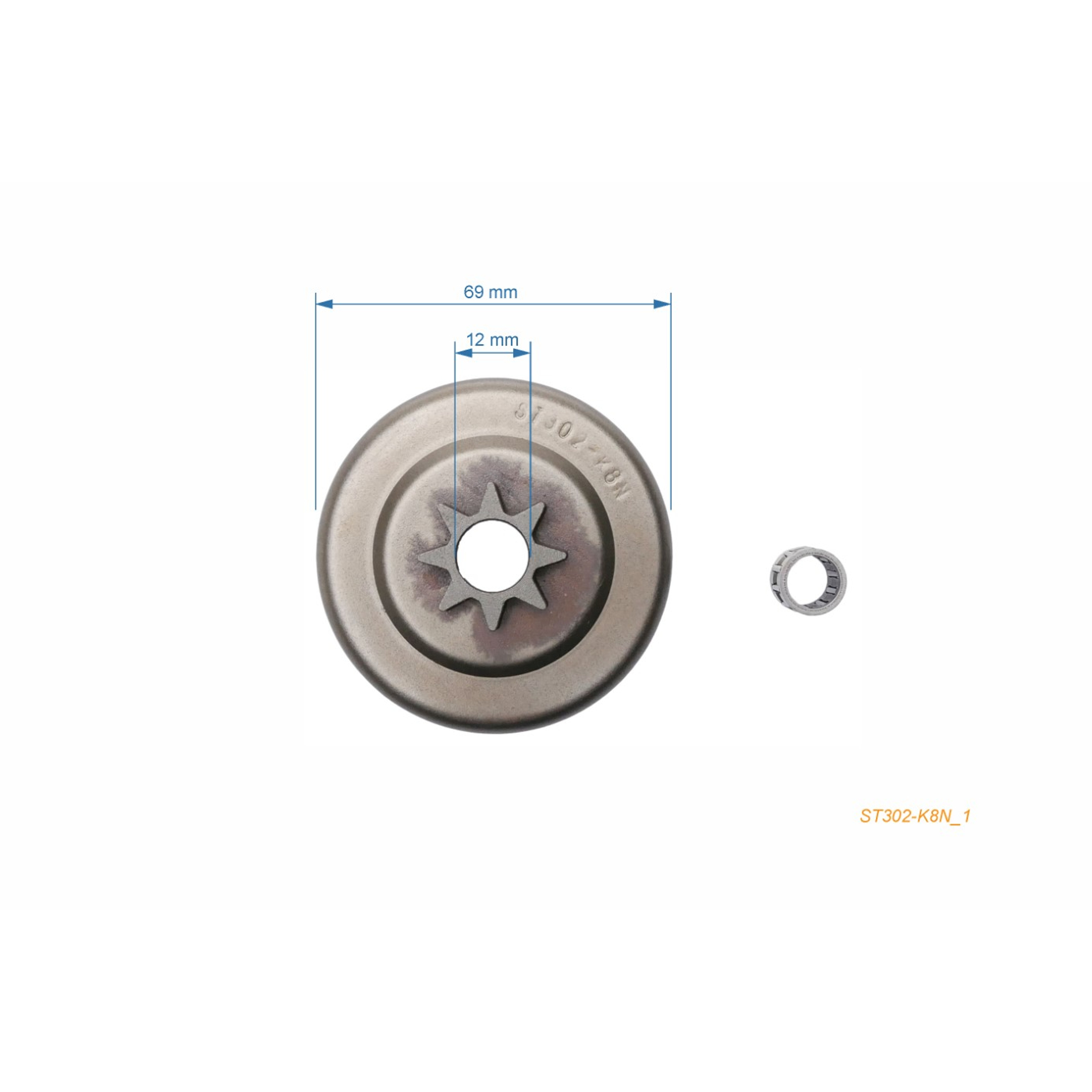 HS PARTS řetězka 1/4" 8 zubů pro motorové pily Stihl 020 020T MS200 MS200T (OEM 11296402051)