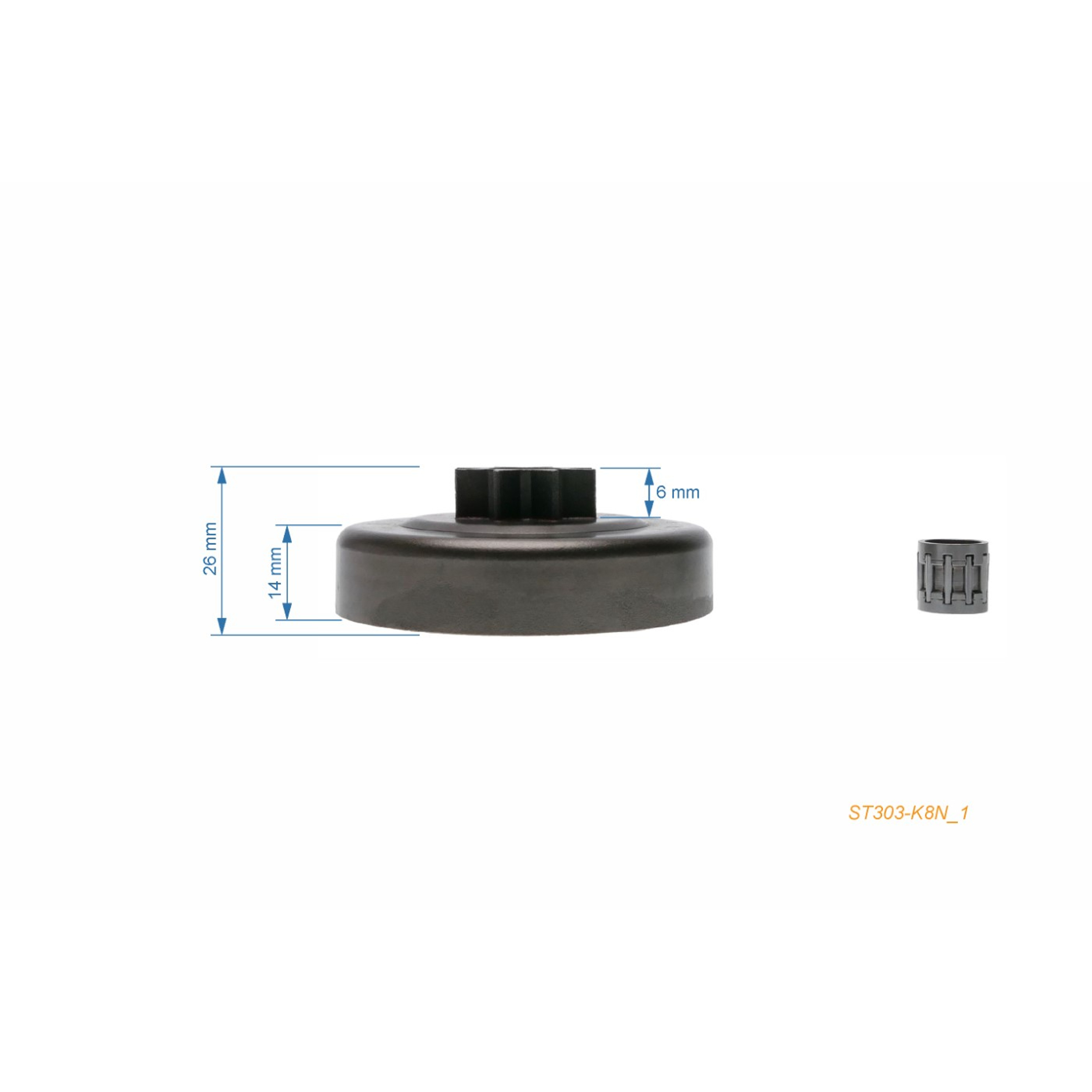 HS PARTS řetězka 1/4" 8 zubů pro motorové pily Stihl 009 010 011 012
