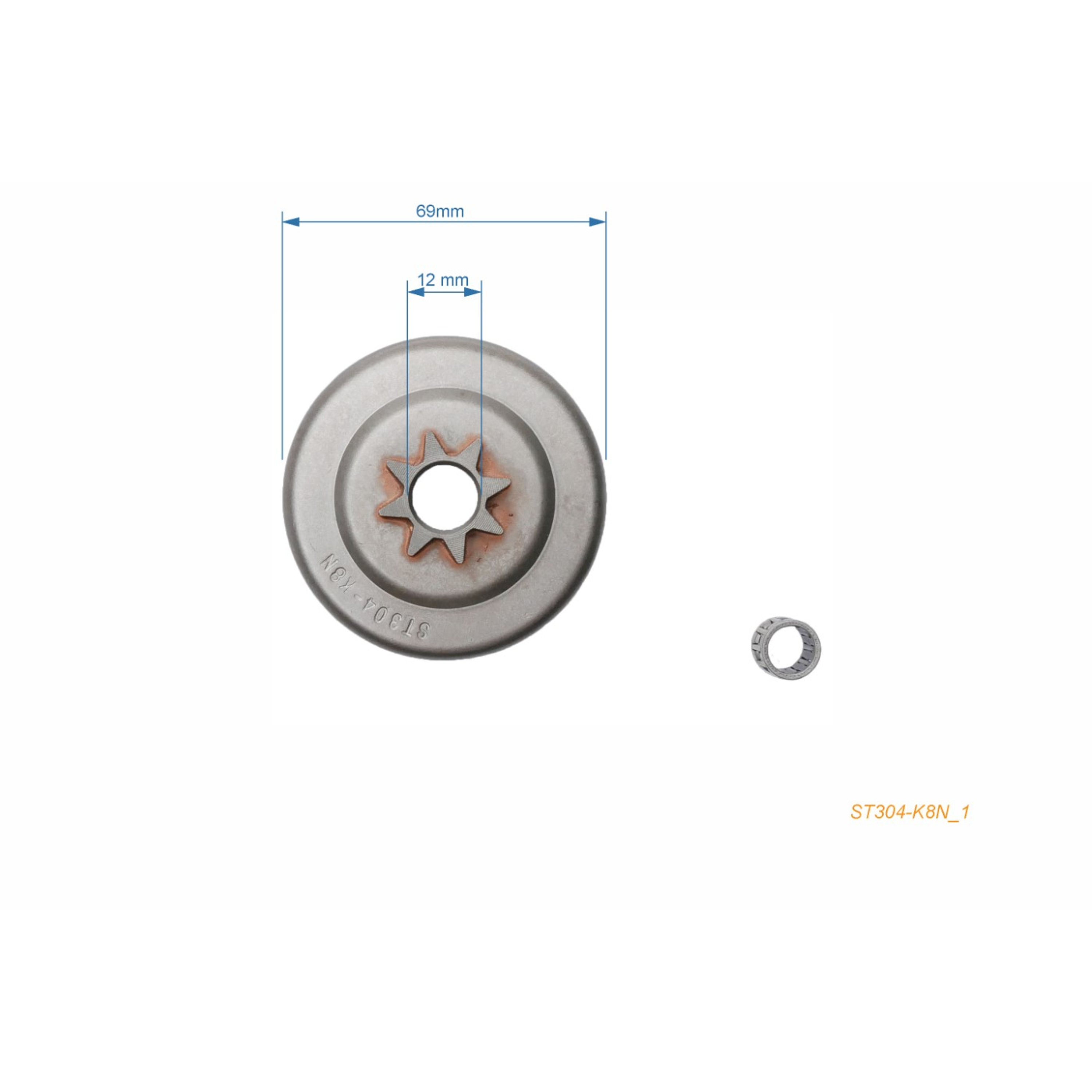 HS PARTS řetězka 1/4" 8 zubů pro motorové pily Stihl 015 015AV 015L (OEM 11166402005)