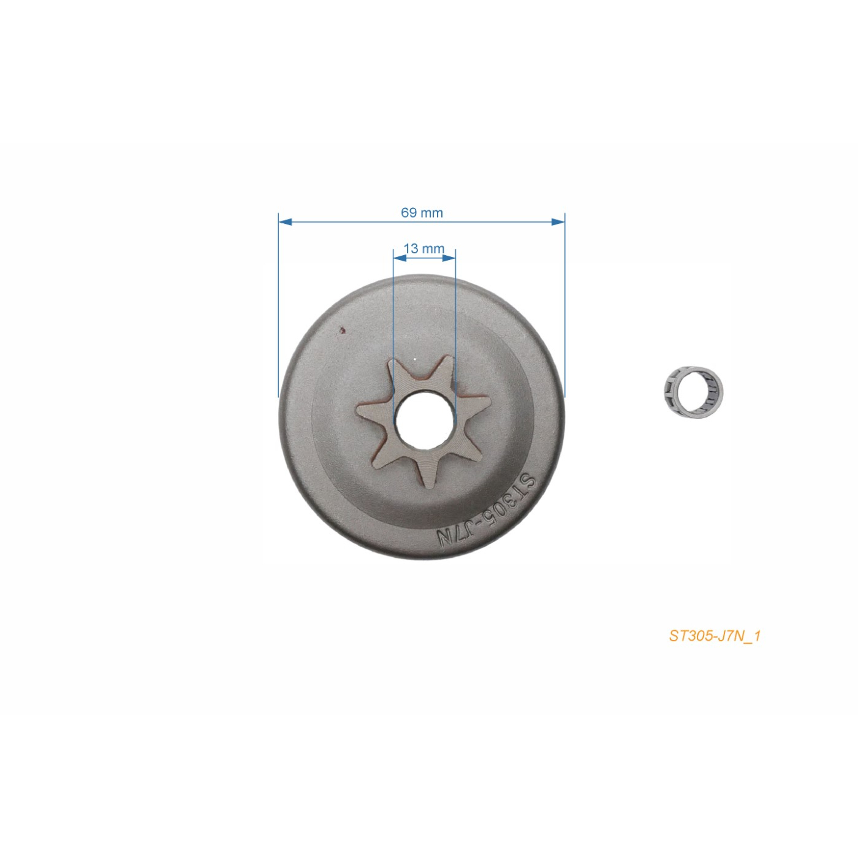 HS PARTS řetězka .325" 7 zubů pro motorové pily Stihl 021 023 025 MS210 MS230 MS250 (OEM 11236402074)