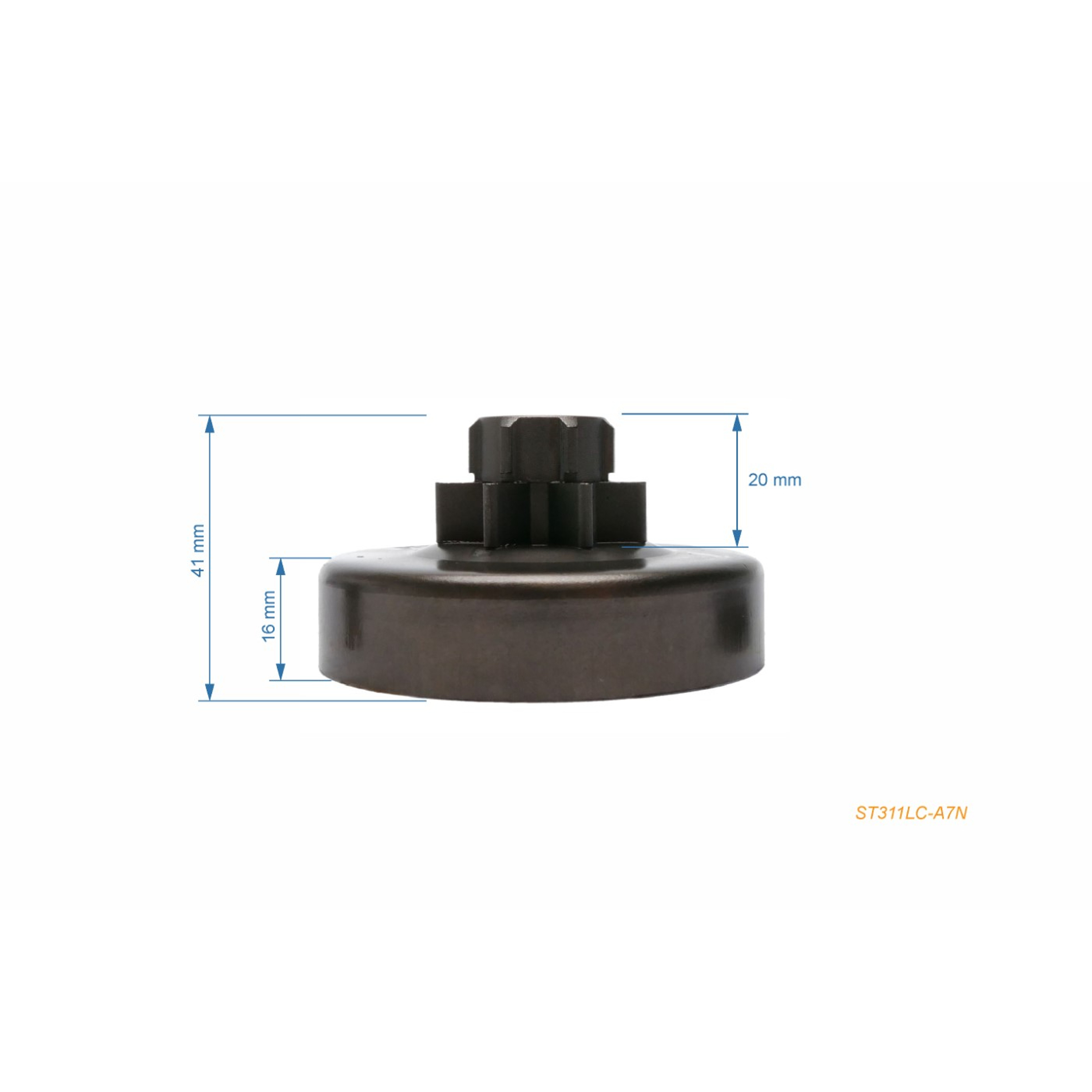 HS PARTS řetězka 3/8" 7 zubů pro motorové pily Stihl 038 MS380 MS381 (OEM 11196402000)