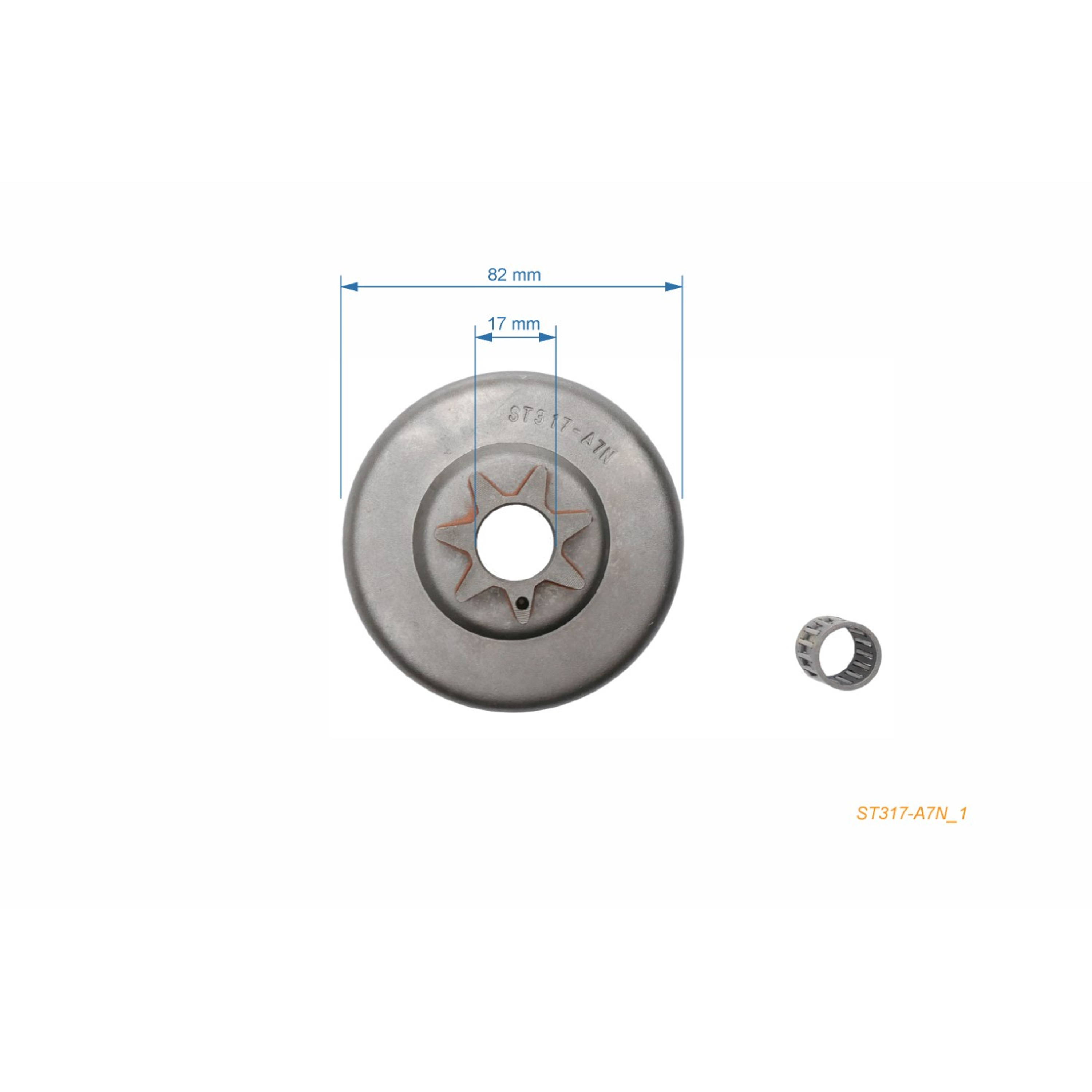 HS PARTS řetězka 3/8" 7 zubů pro motorové pily Stihl 045AV 045AVE 045 AVEQ 056 (OEM 11156402001)