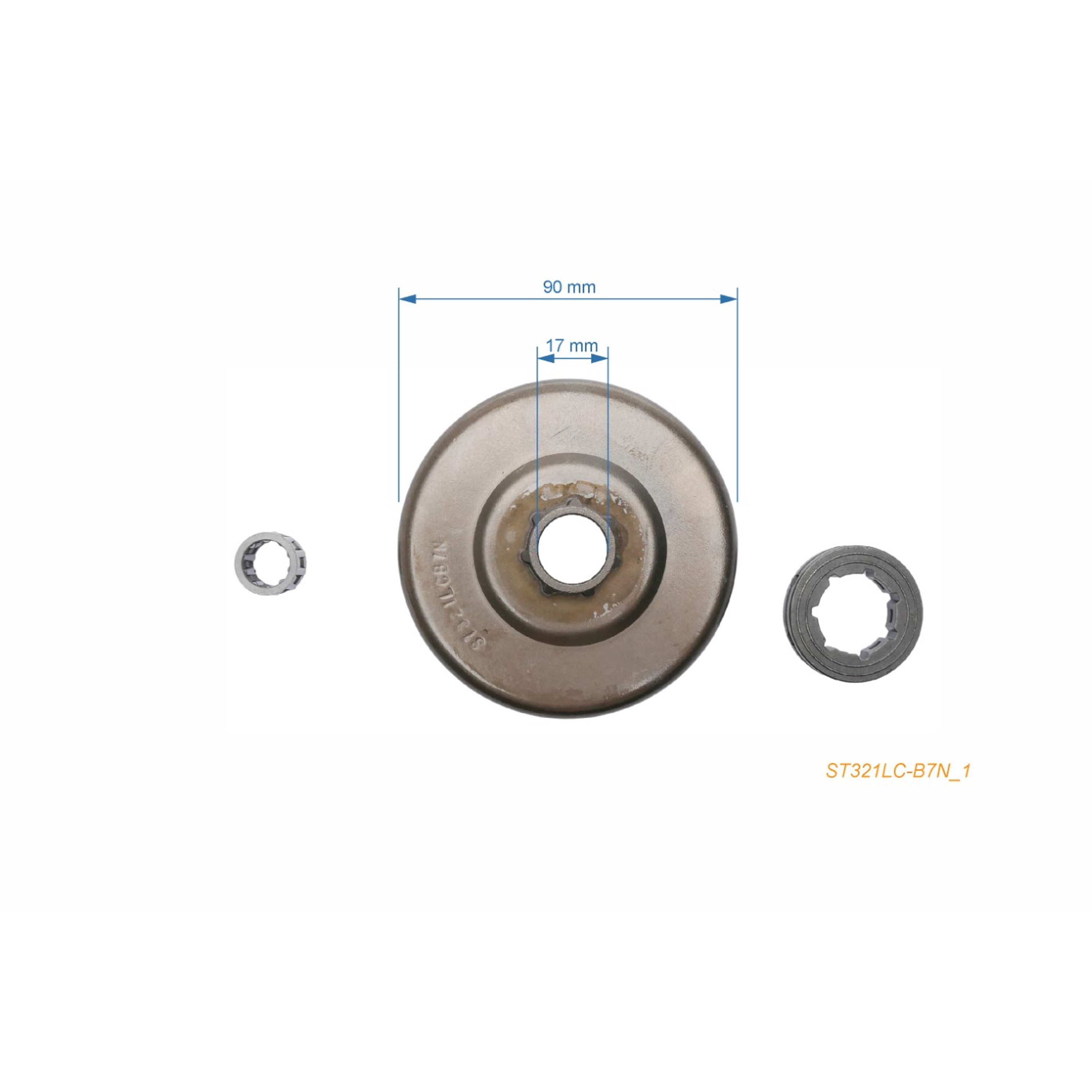HS PARTS řetězka 0.404" 7 zubů pro motorové pily Stihl 088 MS880 MS780 084 (OEM 11240071024)