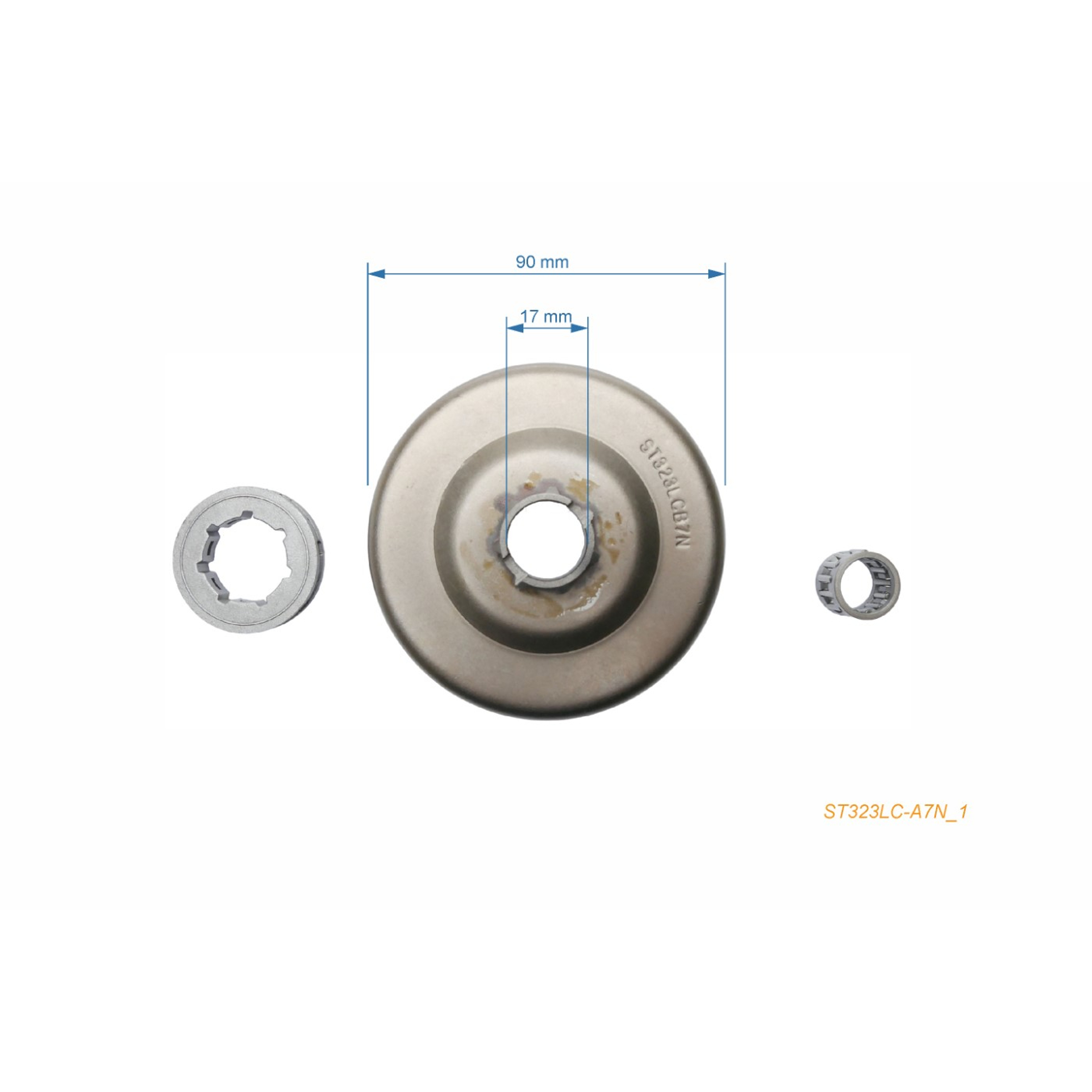 HS PARTS řetězka 3/8" 7 zubů pro motorové pily Stihl 050 051 076 075 (OEM 11116402025)