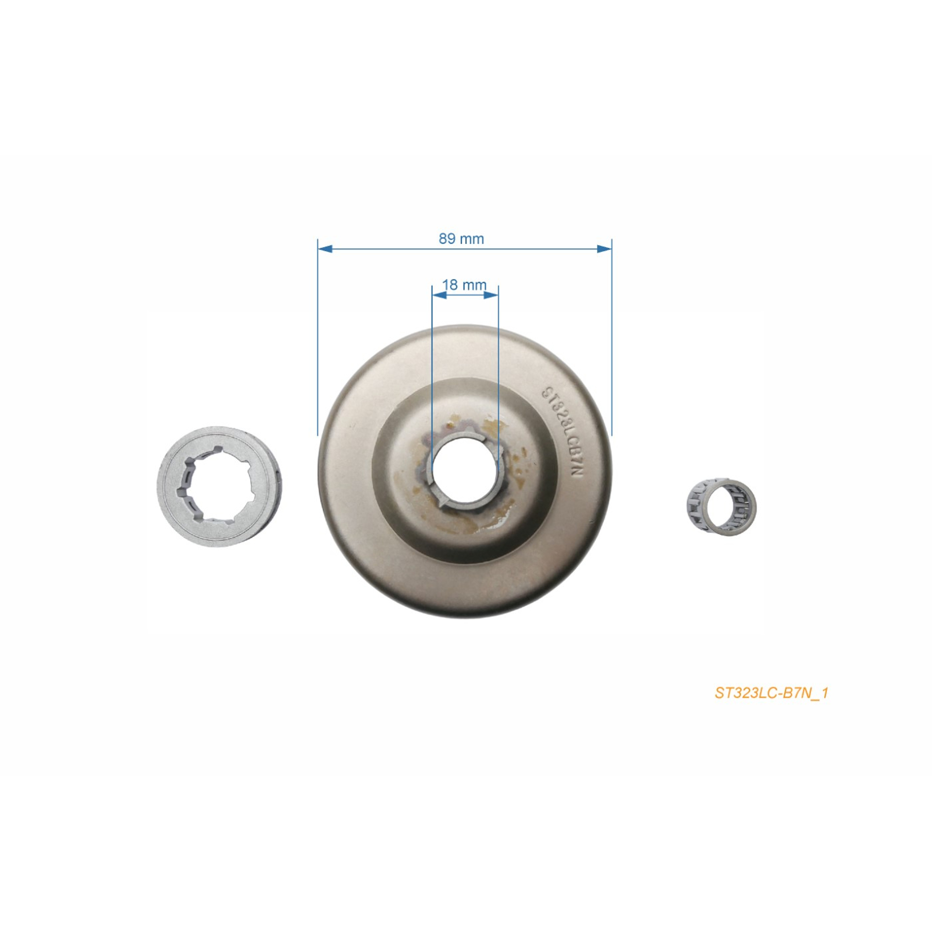 HS PARTS řetězka .0404" 7 zubů pro motorové pily Stihl 050 051 076 075 (OEM 11116402025)