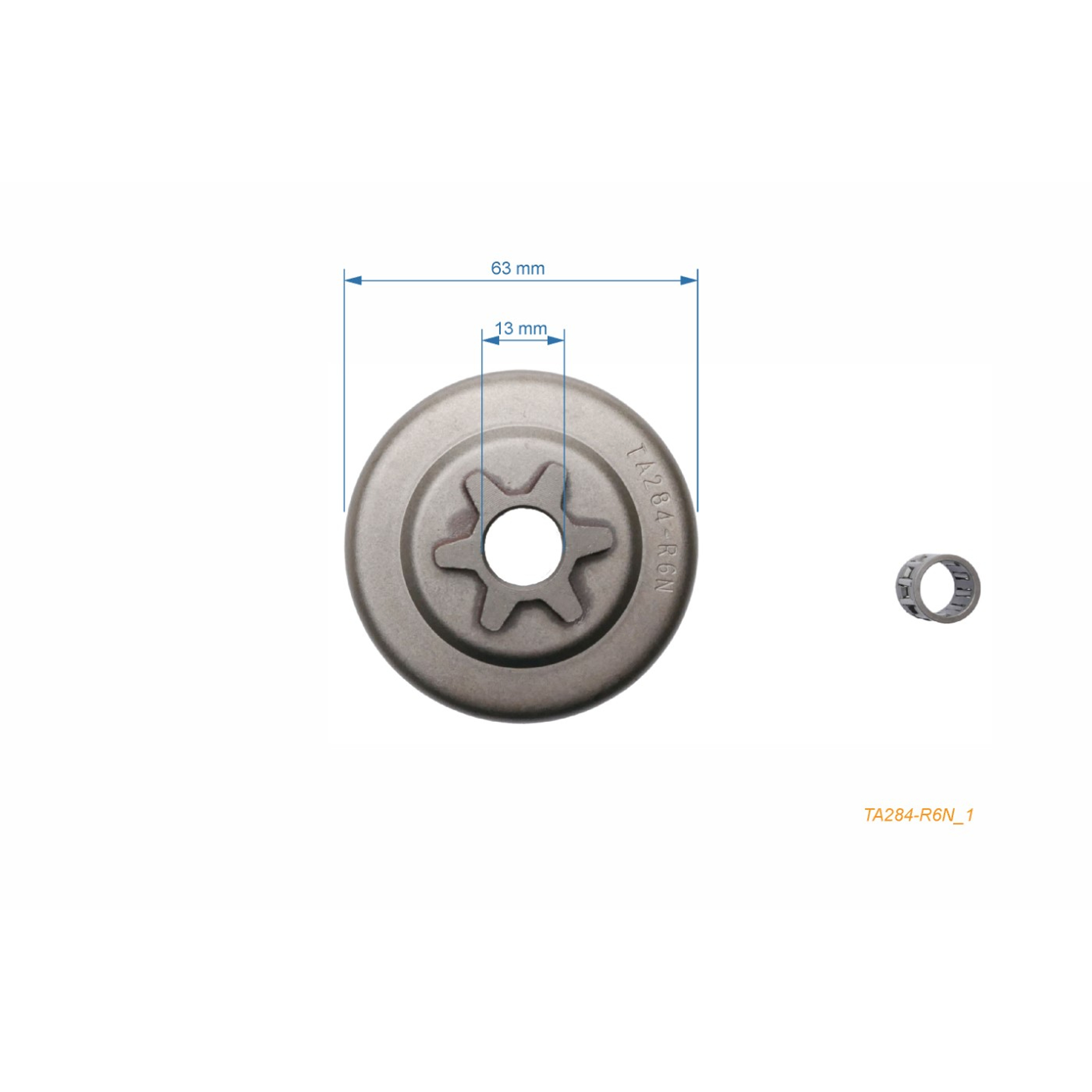 HS PARTS řetězka 3/8" 6 zubů pro motorové pily Tanaka 300 320 330 3301 EC290 (OEM 360065)