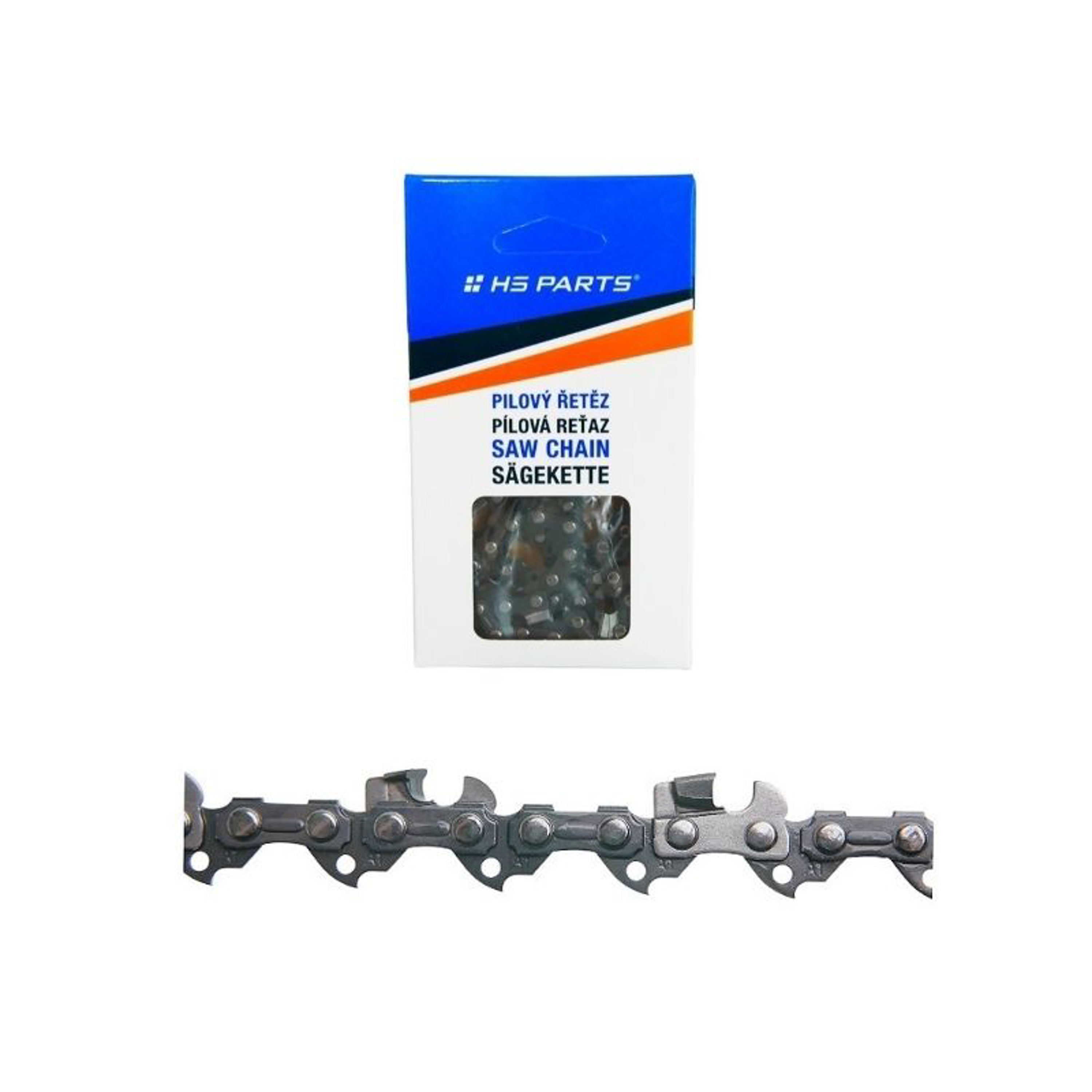 HS PARTS pilový řetěz s karbidovými hroty 3/8" .050" (1,3 mm) 56 článků hranatý zub pro Husqvarna 120MarkII 120i 135MarkII 135 136 137 140 141 142 236 240 316 318 335 336 338 536 T425 T435