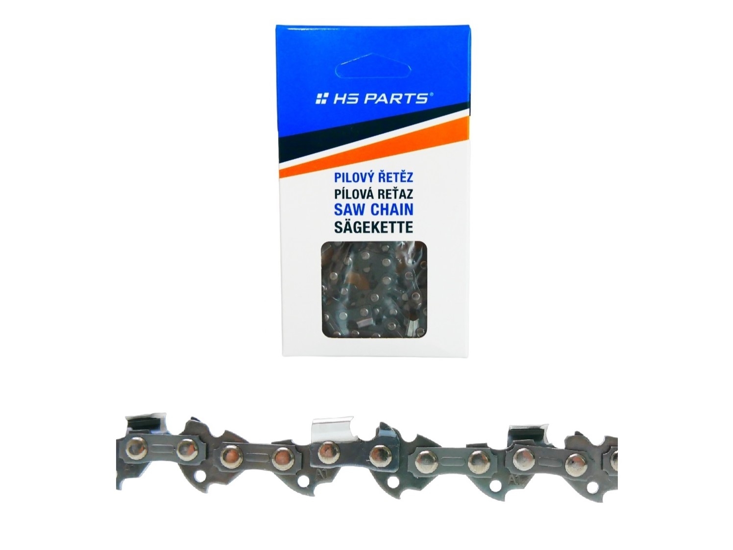 HS PARTS pilový řetěz 3/8" .050" (1,3 mm) 60 článků zkosený zub pro Partner 1535EL 1540EL P1535 1540 1640 1835 1840 P351 352 371 538E 542E Husqvarna T425