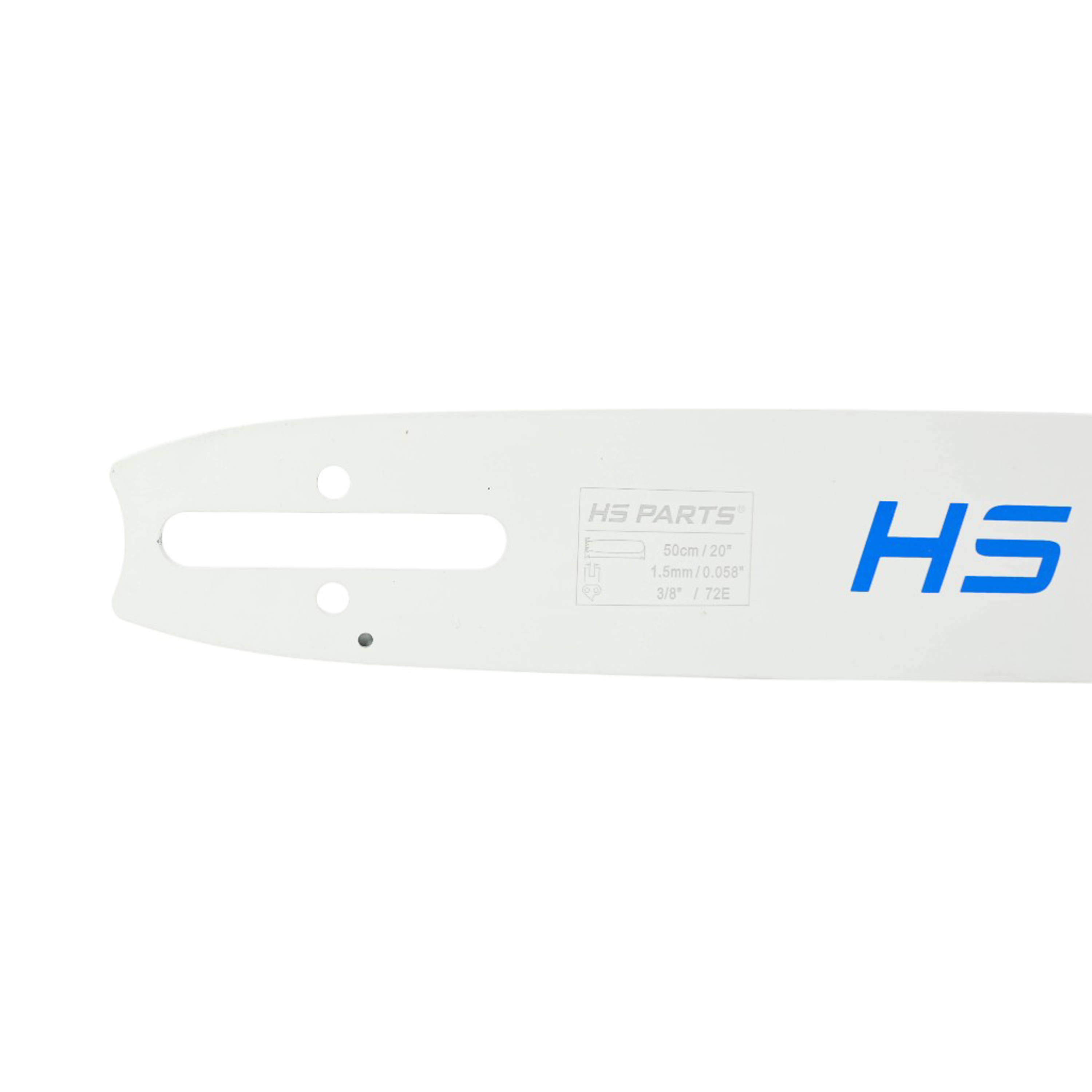 HS PARTS profesionální vodící lišta 20" (50 cm) 3/8" .058" (1,5 mm) + pilový řetěz 72 článků hranatý zub pro Dolmar 122 123 133 143 144 152 153 166 186 KMS4 PS9000 PS9010 Makita 9000