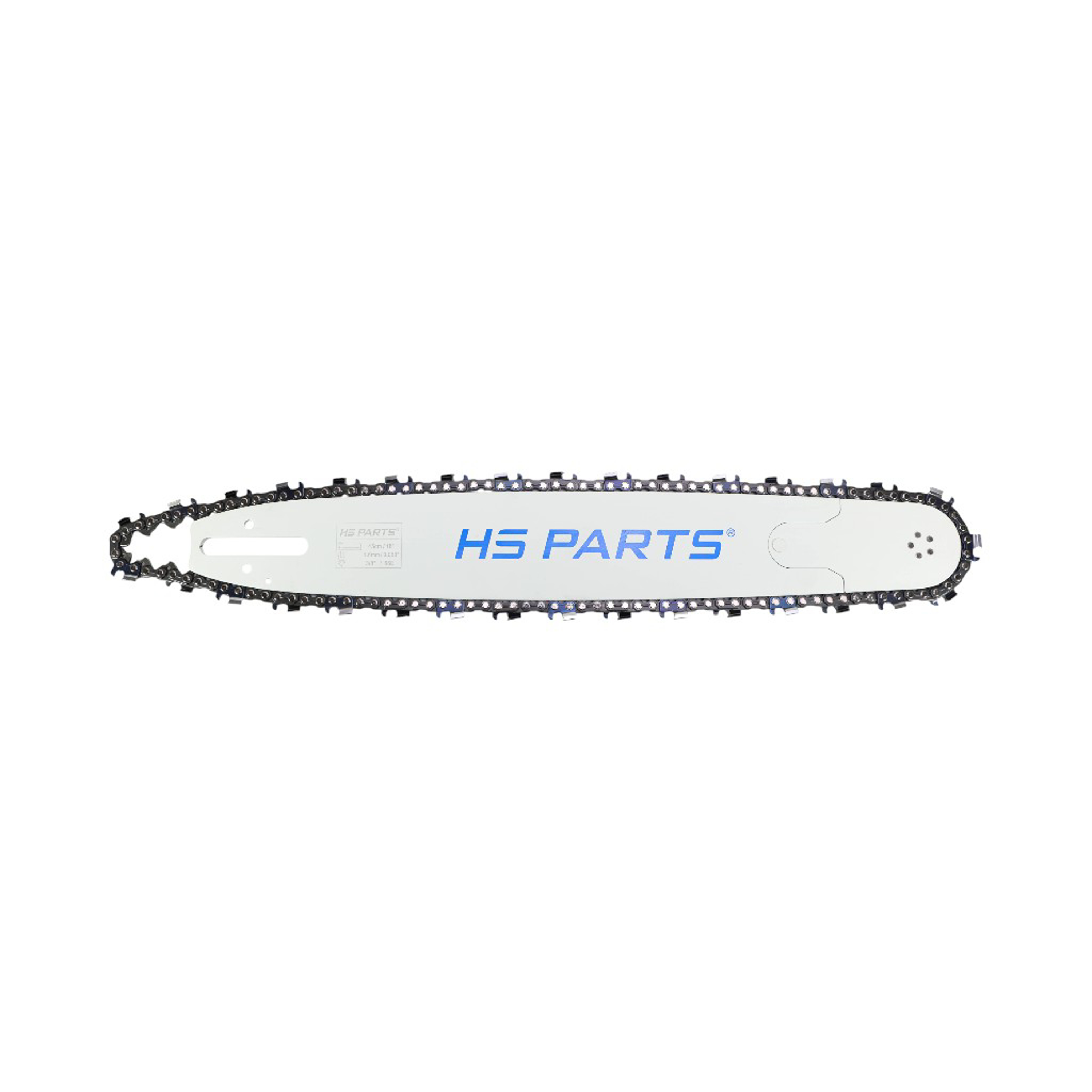 HS PARTS profesionální vodící lišta 18" (45 cm) 3/8" .063" (1,6 mm) + pilový řetěz 66 článků hranatý zub pro Stihl 030 036 042 044 045 MS290 MS390 MS360 MS361 MS362 MS380 MS440 MS441 MS460 MS461 MS462 MS500i MS660 MS661 MS880