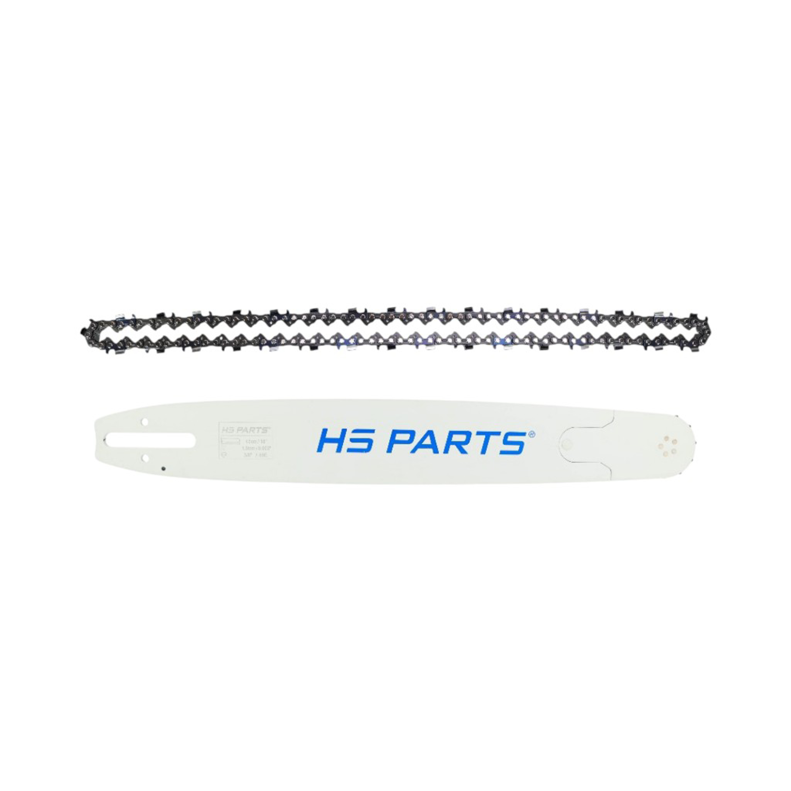 HS PARTS profesionální vodící lišta 18" (45 cm) 3/8" .063" (1,6 mm) + pilový řetěz 66 článků hranatý zub pro Stihl 030 036 042 044 045 MS290 MS390 MS360 MS361 MS362 MS380 MS440 MS441 MS460 MS461 MS462 MS500i MS660 MS661 MS880