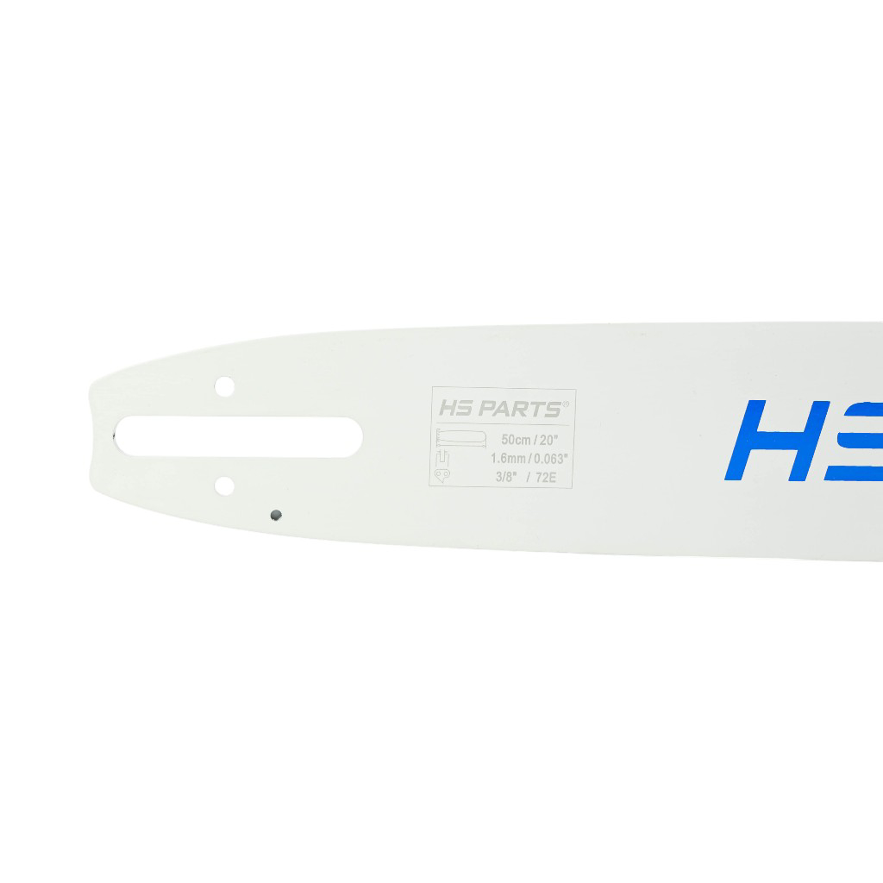 HS PARTS profesionální vodící lišta 20" (50 cm) 3/8" .063" (1,6 mm) + pilový řetěz 72 článků hranatý zub pro Stihl 030 036 042 044 045 MS290 MS390 MS360 MS361 MS362 MS380 MS440 MS441 MS460 MS461 MS462 MS500i MS660 MS661 MS880