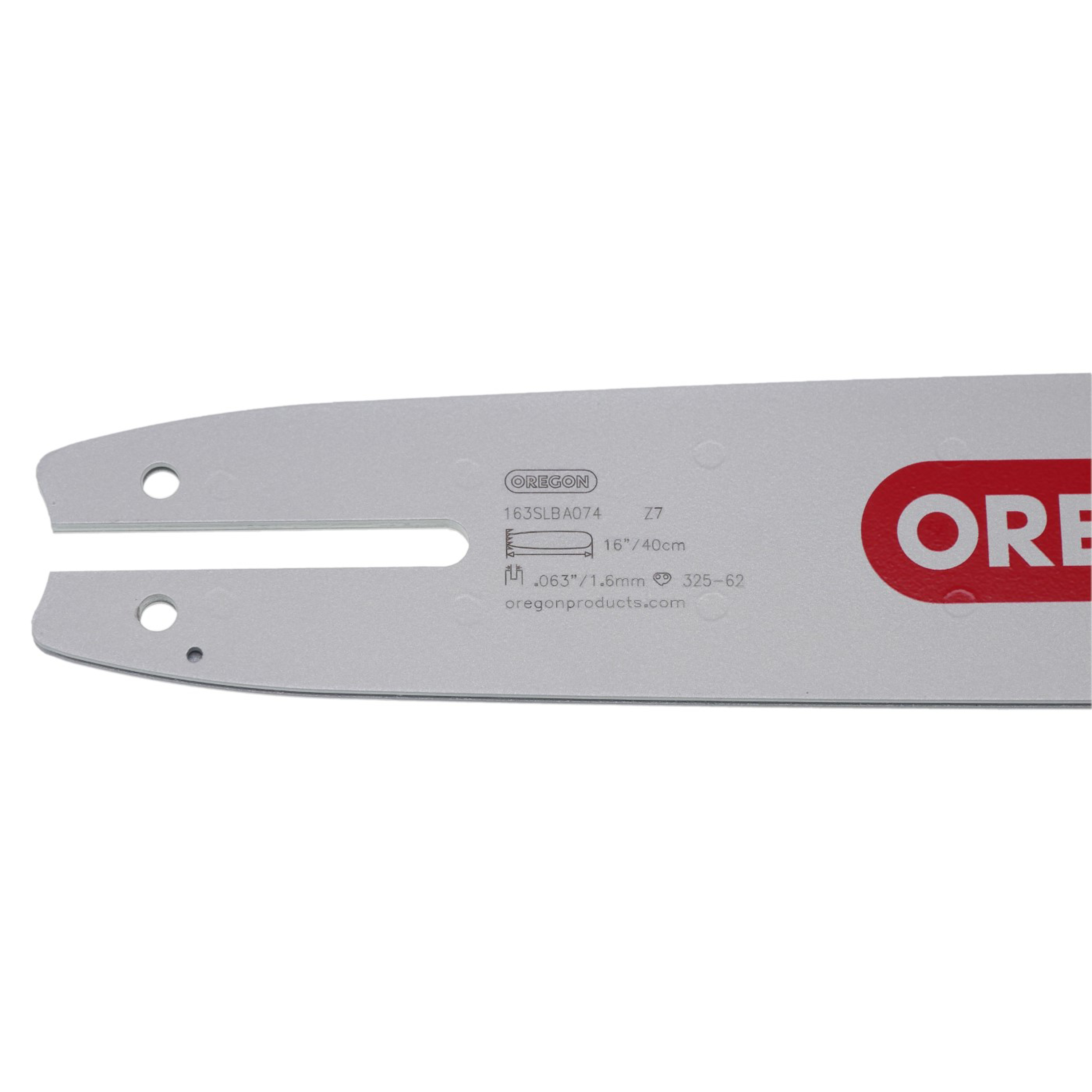 Oregon vodící lišta 163SLBA074 16" (40 cm) .325" .063" (1,6 mm) + 2 x HS PARTS pilový řetěz 62 článků hranatý zub pro Stihl 012 021 023 025 MS210 MS230 MS250 MS251