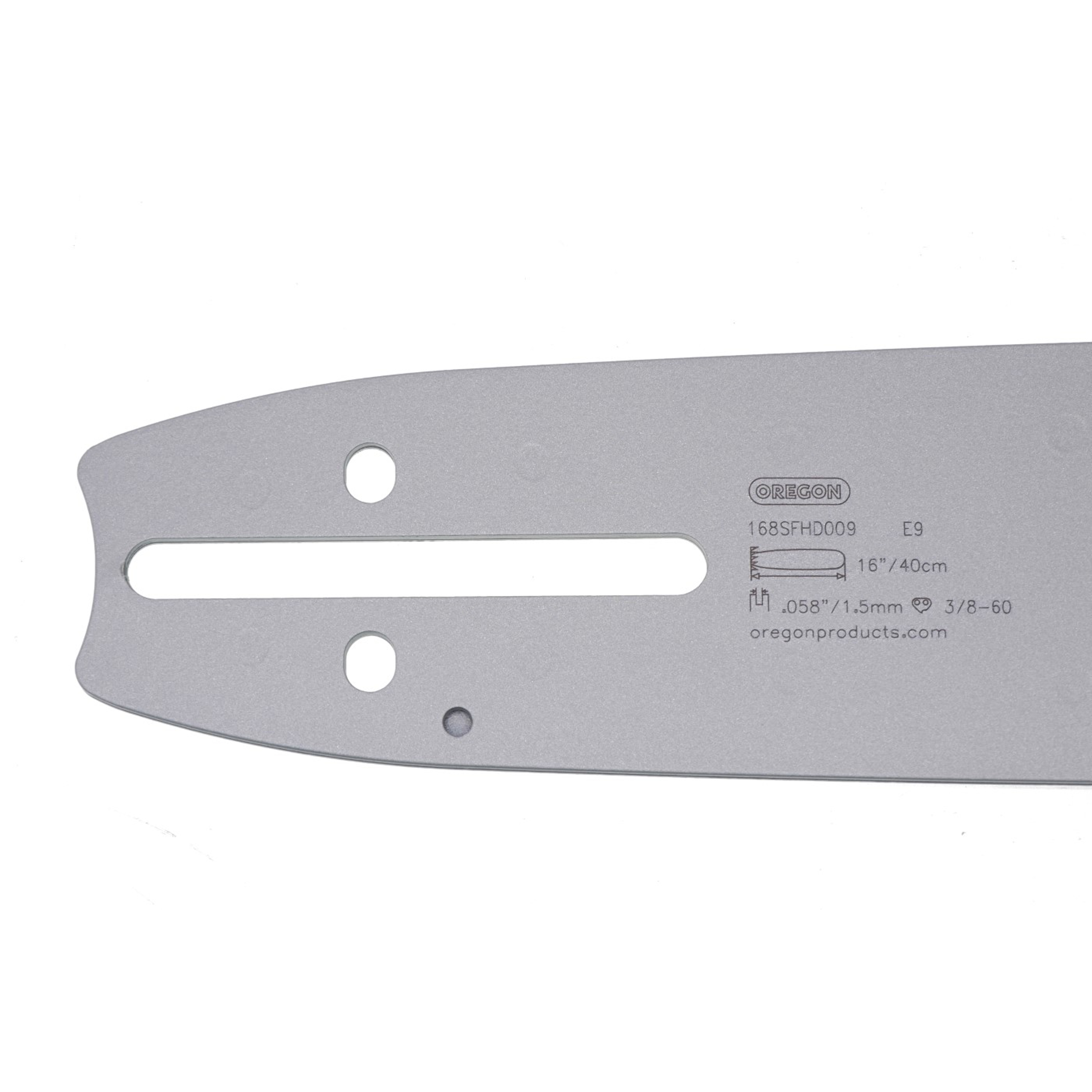 Oregon vodící lišta 168SFHD009 16" (40 cm) 3/8" .058" (1,5 mm) + 2 x HS PARTS pilový řetěz 60 článků hranatý zub pro Husqvarna 61 66 266 268 272 365 372XP 281 298 380 385 585 Solo 665 670 681 Jonsered 2077 2171 Dolmar PS6400 Shindaiwa 285