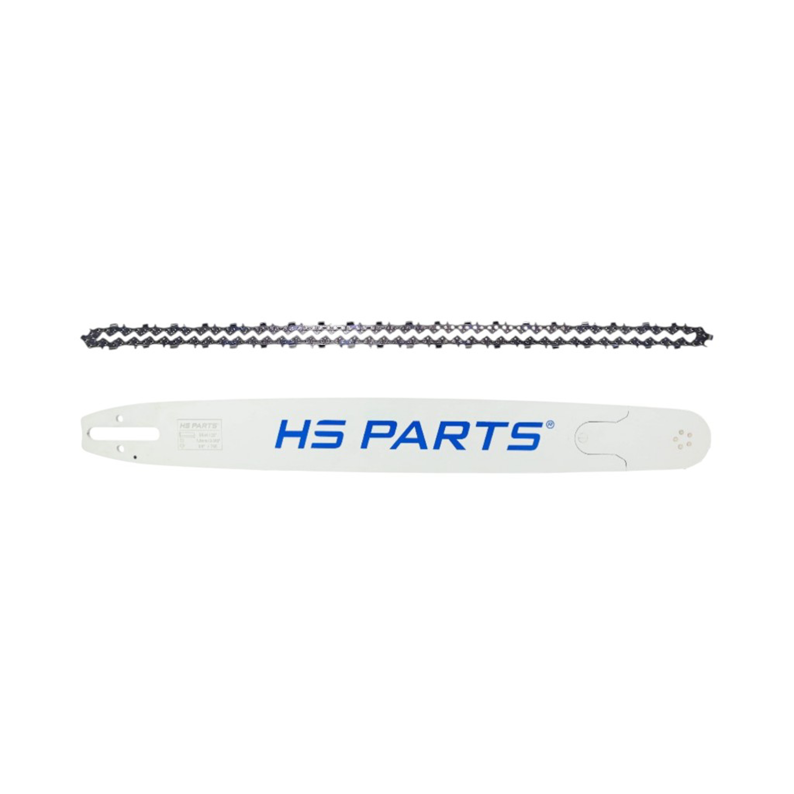 HS PARTS profesionální vodící lišta 22" (55 cm) 3/8" .063" (1,6 mm) + pilový řetěz 77 článků hranatý zub pro Stihl 030 036 042 044 045 MS290 MS390 MS360 MS361 MS362 MS380 MS440 MS441 MS460 MS461 MS462 MS500i MS660 MS661 MS880