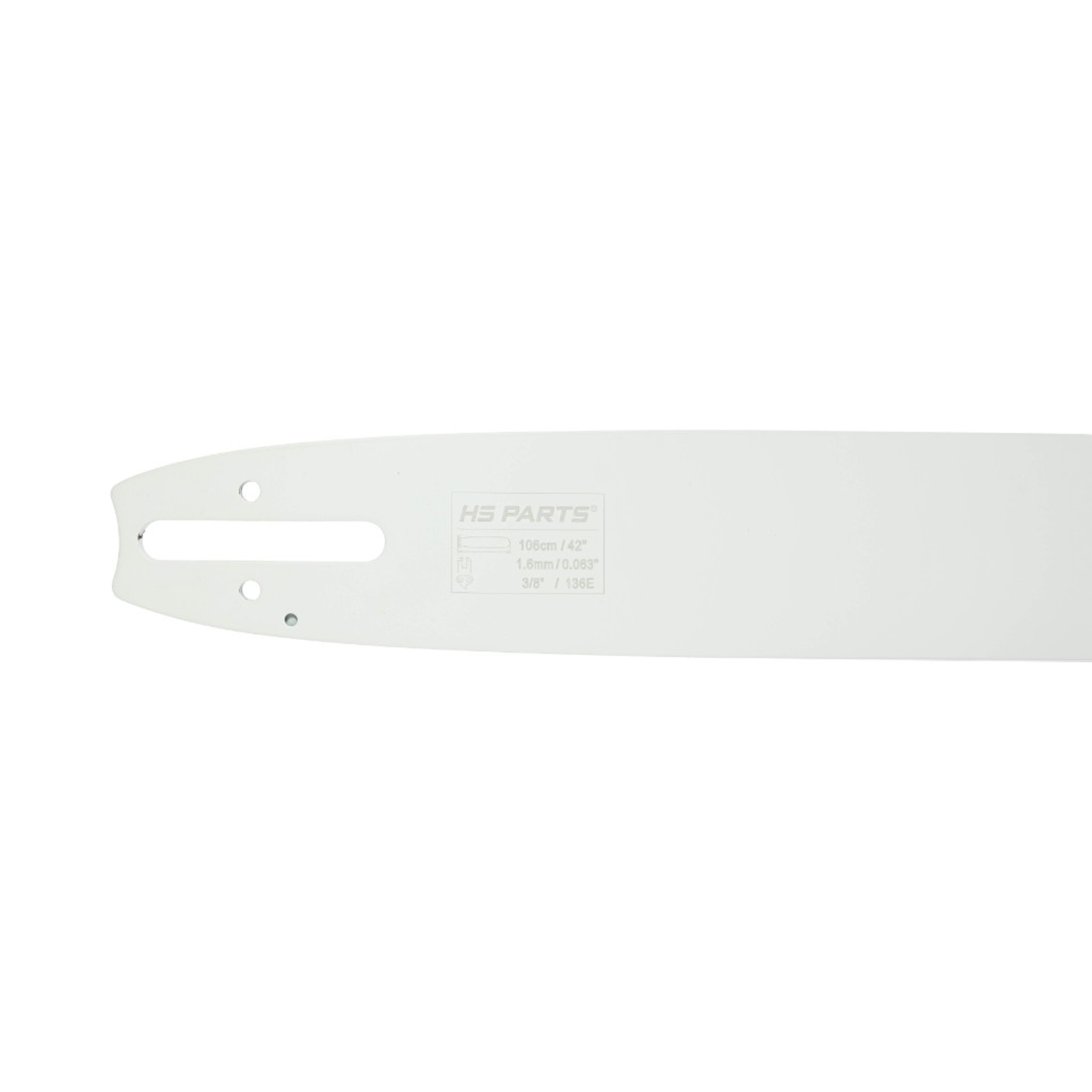 HS PARTS profesionální vodící lišta 42" (106 cm) 3/8" .063" (1,6 mm) + pilový řetěz 135 článků hranatý zub pro Stihl 030 036 042 044 045 MS290 MS390 MS360 MS361 MS362 MS380 MS440 MS441 MS460 MS461 MS462 MS500i MS660 MS661 MS880