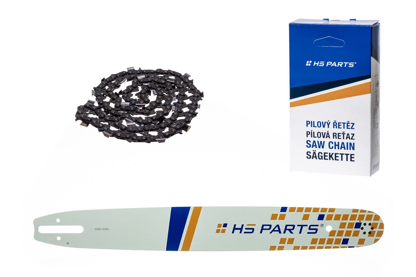 HS PARTS vodící lišta 20" (50 cm) .325" .063" (1,6 mm) + pilový řetěz 81 článků hranatý zub pro Stihl 024 026 028 029 030 031 032 039 MS240 MS260 MS261 MS270 MS271 MS280 MS290 MS291 MS310 MS390