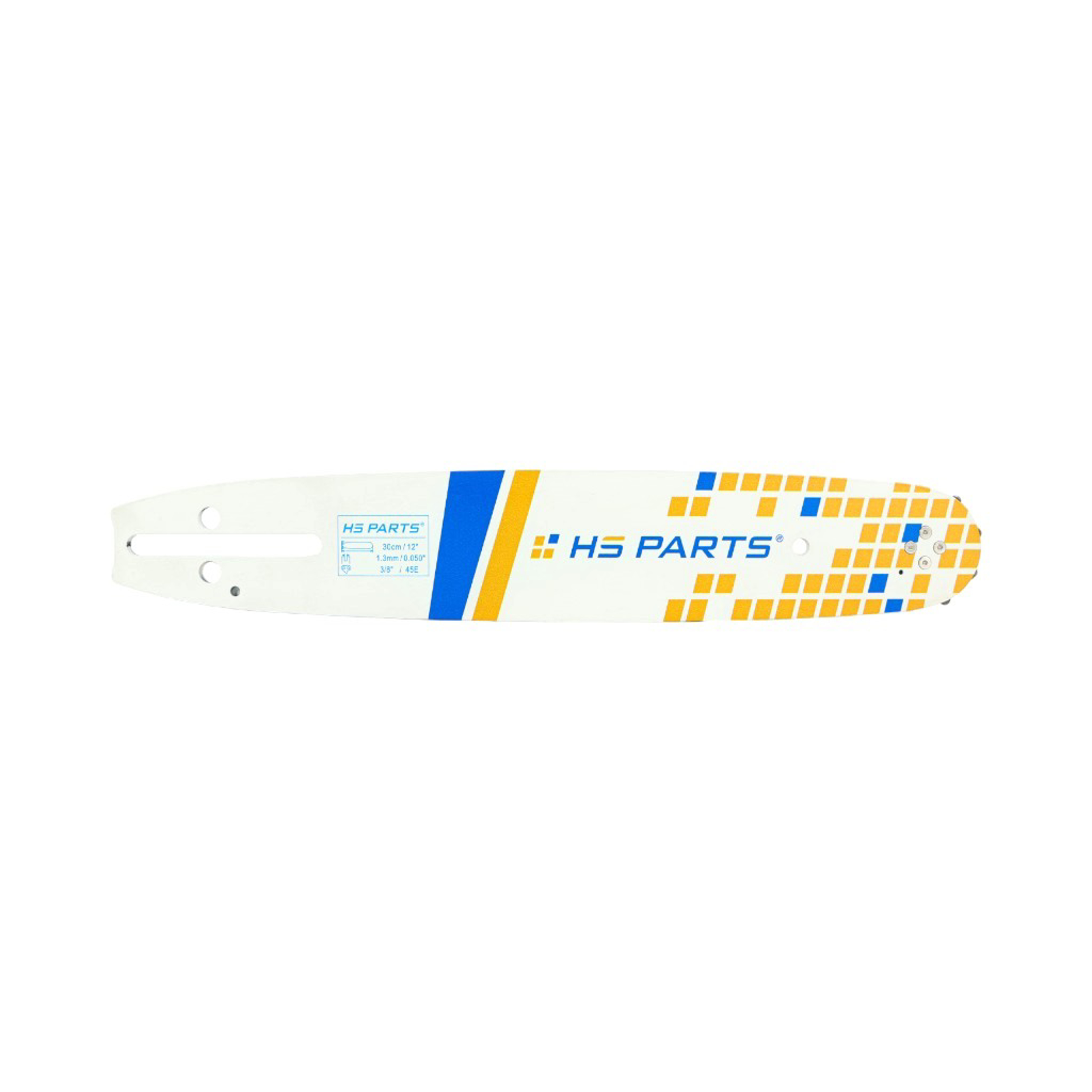 HS PARTS vodící lišta 12" (30 cm) 3/8" .050" (1,3 mm) + pilový řetěz 45 článků hranatý zub pro Husqvarna 120 135 140 240 334T 335XPT 338XPT T540XP Jonsered 2035 2036 CS2135 CS2139T Solo 614 630 633 635 637 McCulloch MS1636