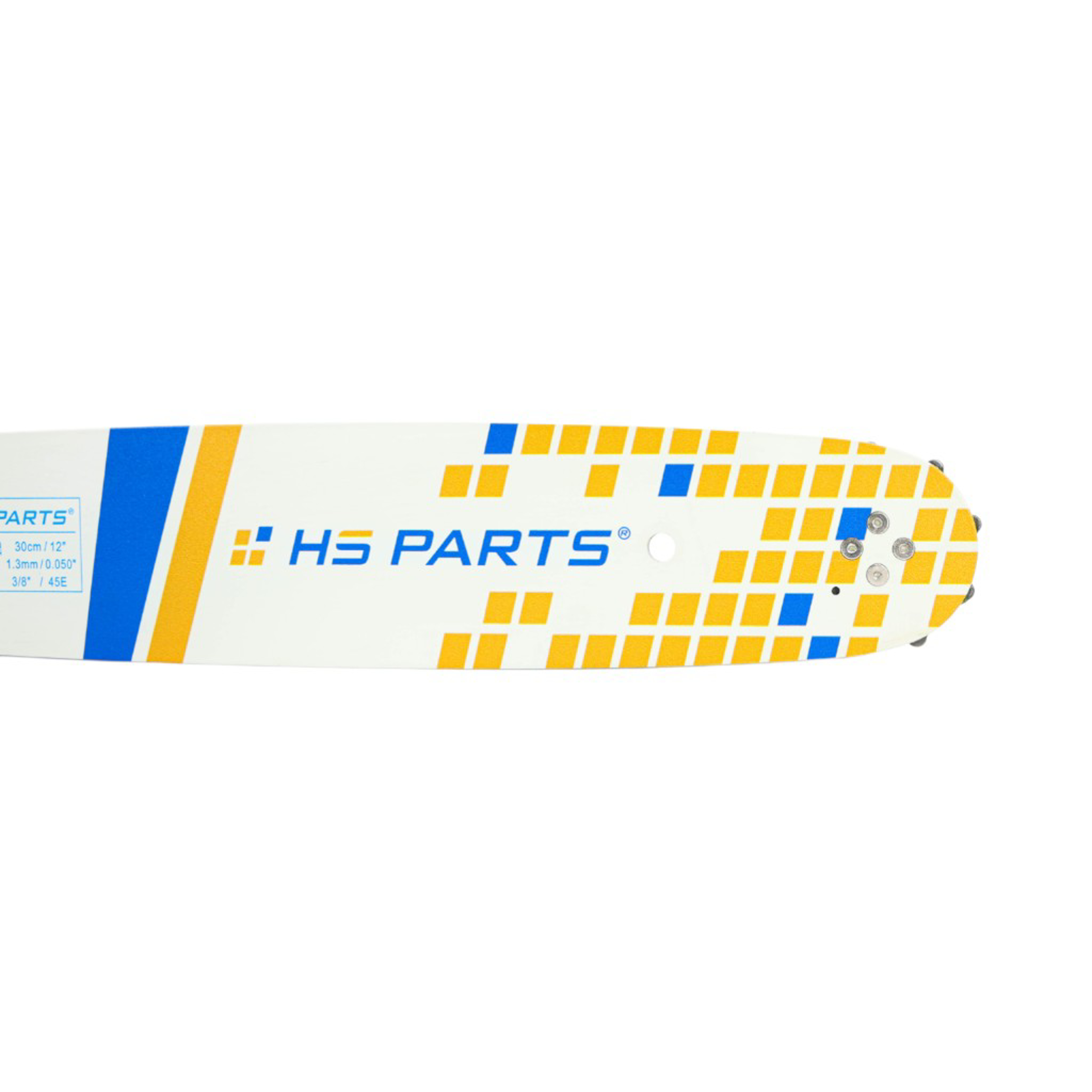 HS PARTS vodící lišta 12" (30 cm) 3/8" .050" (1,3 mm) + pilový řetěz 45 článků hranatý zub pro Husqvarna 120 135 140 240 334T 335XPT 338XPT T540XP Jonsered 2035 2036 CS2135 CS2139T Solo 614 630 633 635 637 McCulloch MS1636