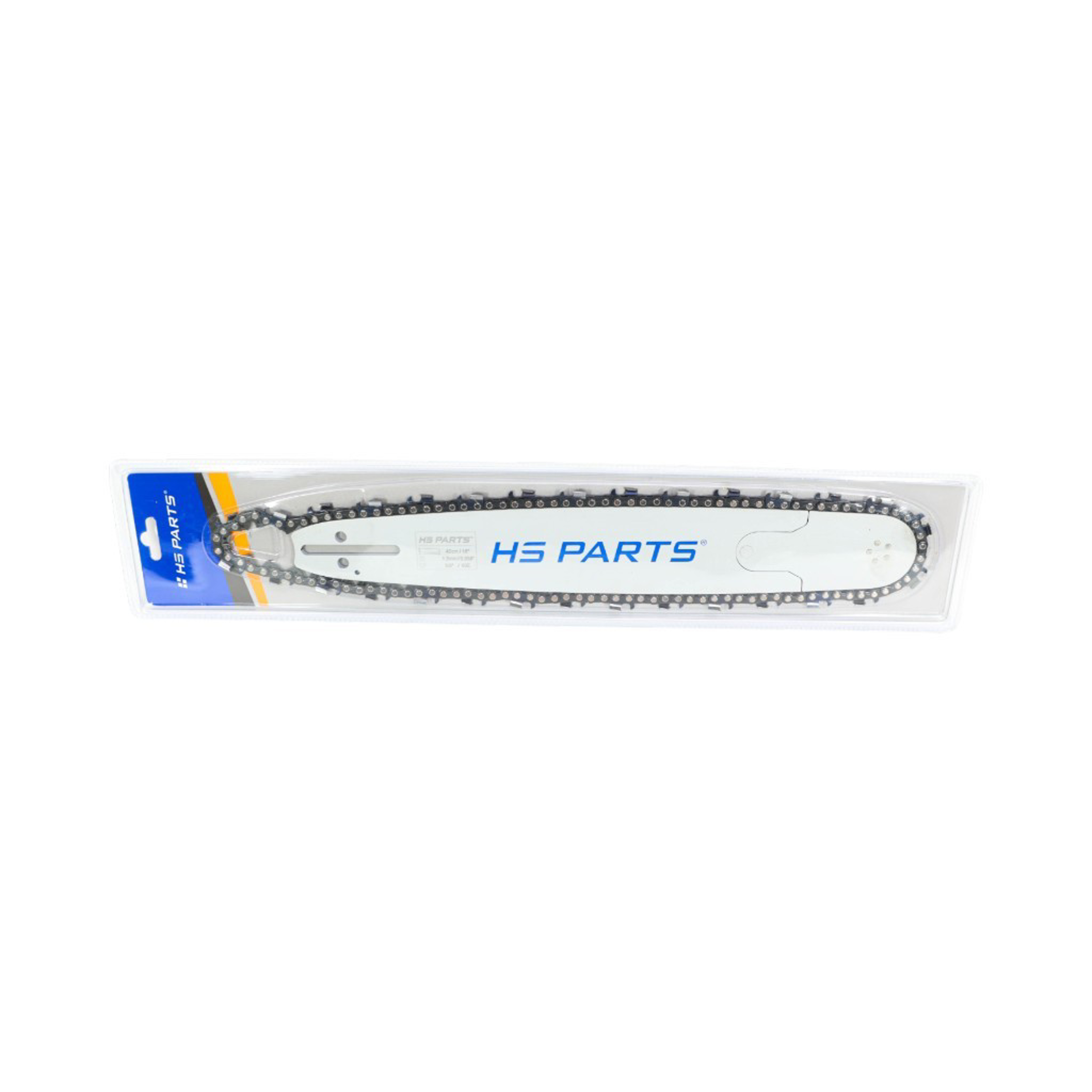 HS PARTS profesionální vodící lišta 16" (40 cm) 3/8" .058" (1,5 mm) + pilový řetěz 60 článků hranatý zub pro Husqvarna 246 254 262 345 357 455 460 555 560 Jonsered 2054 CS2260 Dolmar 111 112 115 Solo 613 614 Oleomac 956 962
