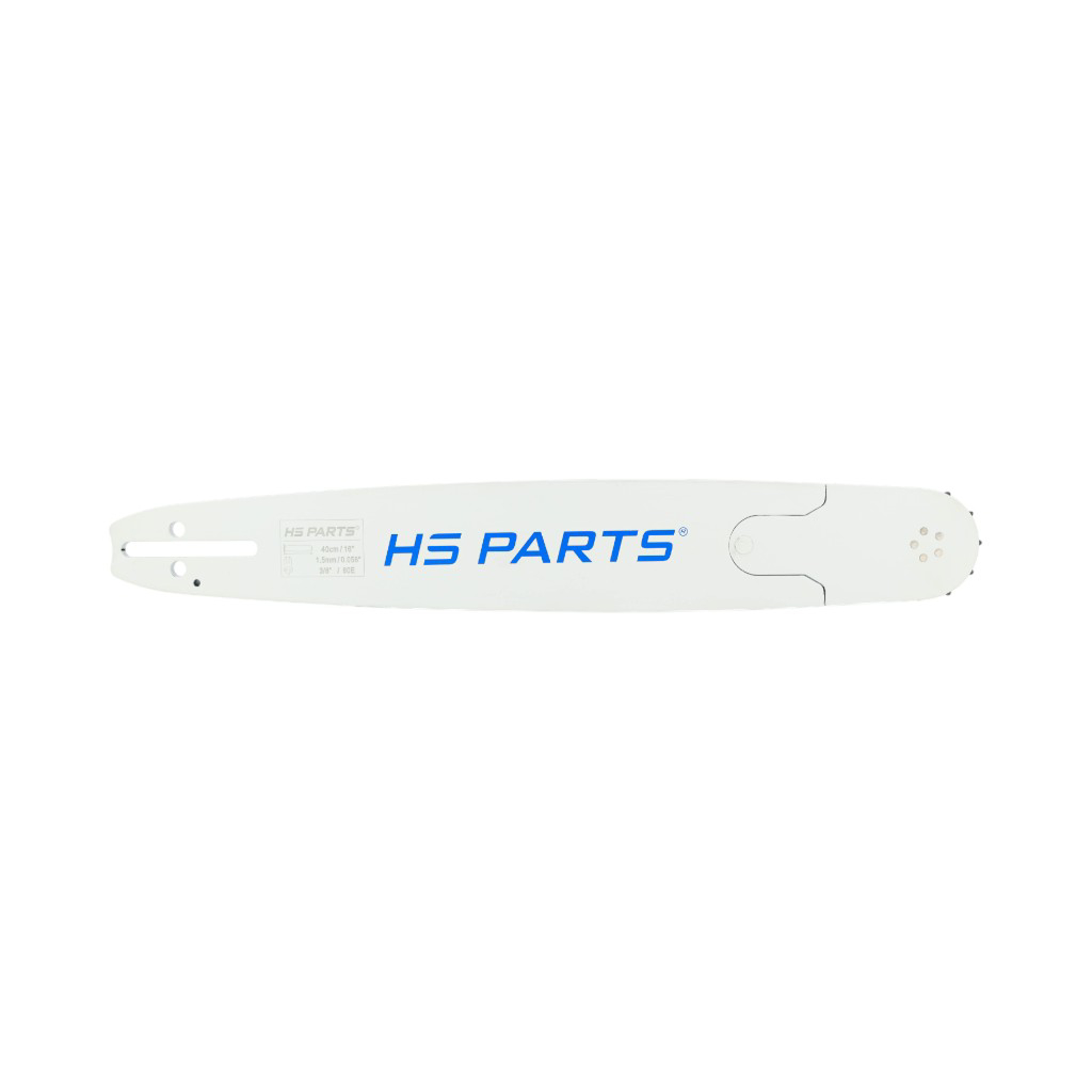 HS PARTS profesionální vodící lišta 16" (40 cm) 3/8" .058" (1,5 mm) + pilový řetěz 60 článků hranatý zub pro Husqvarna 246 254 262 345 357 455 460 555 560 Jonsered 2054 CS2260 Dolmar 111 112 115 Solo 613 614 Oleomac 956 962