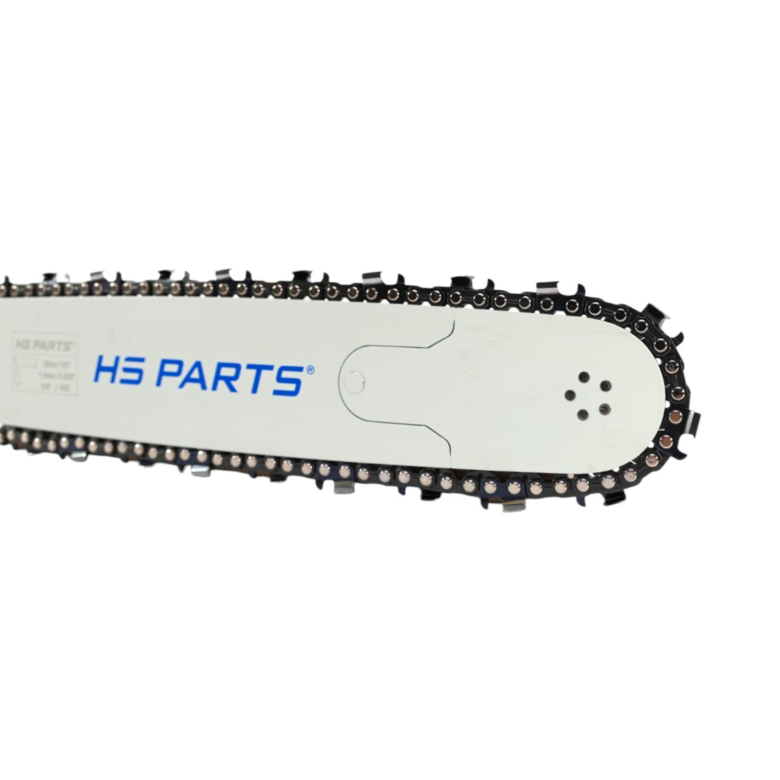 HS PARTS profesionální vodící lišta 15" (38 cm) 3/8" .058" (1,5 mm) + pilový řetěz 56 článků hranatý zub pro Husqvarna 61 66 266 268 272 365 372XP 380 585 Solo 665 681 Jonsered 2077 2171 Dolmar PS6400 Makita DCS6400