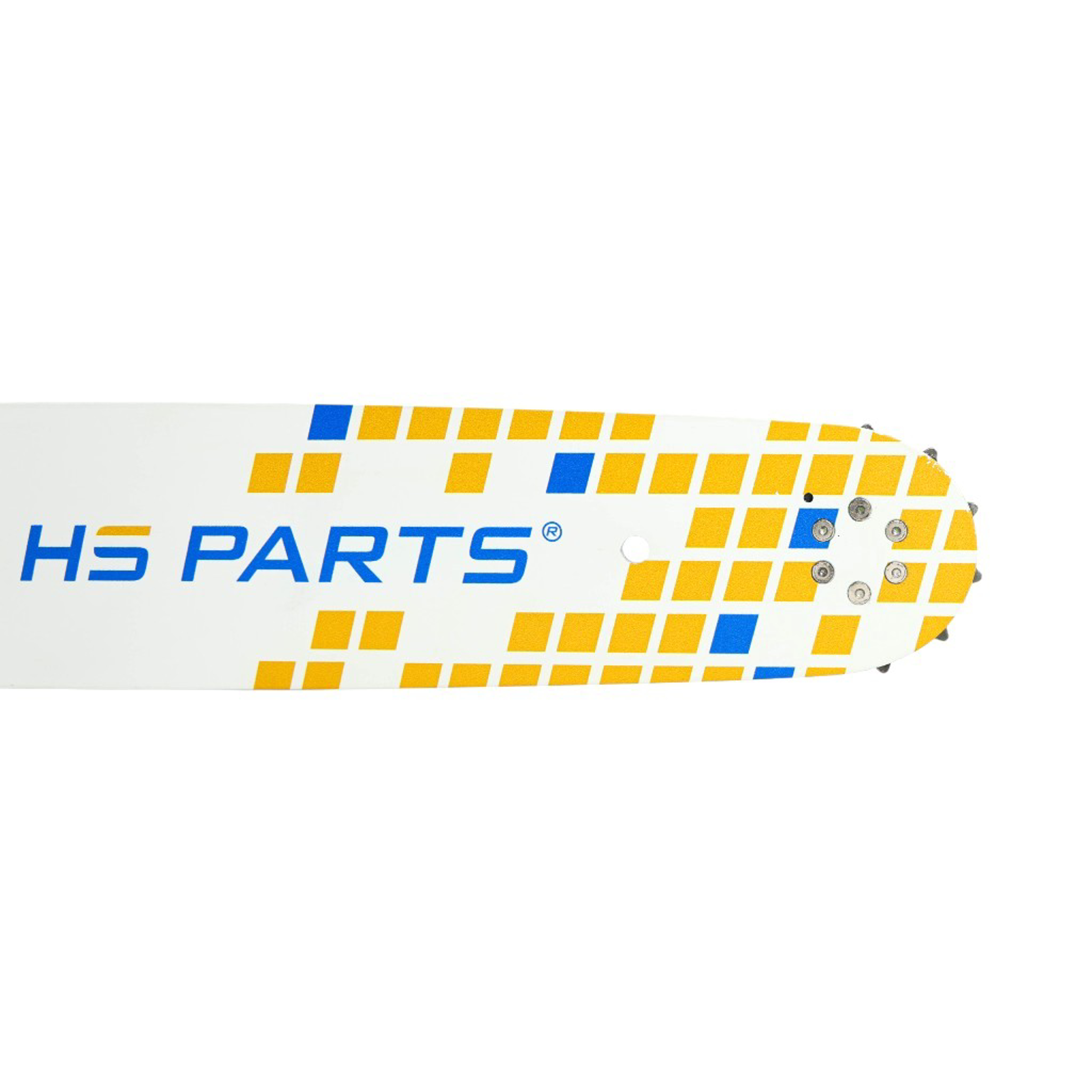 HS PARTS vodící lišta 17" (43 cm) 3/8" .058" (1,5 mm) + pilový řetěz 64 článků hranatý zub pro Husqvarna 61 66 266 268 272 365 372XP 380 585 Solo 665 681 Jonsered 2077 2171 Dolmar PS6400 Makita DCS6400